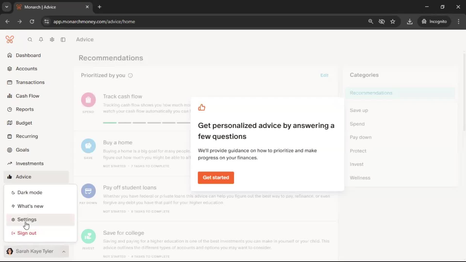 General browsing screenshot