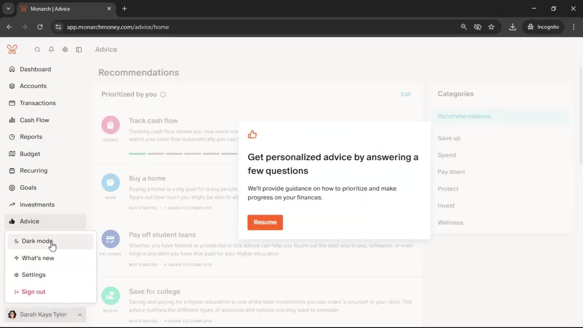 General browsing screenshot