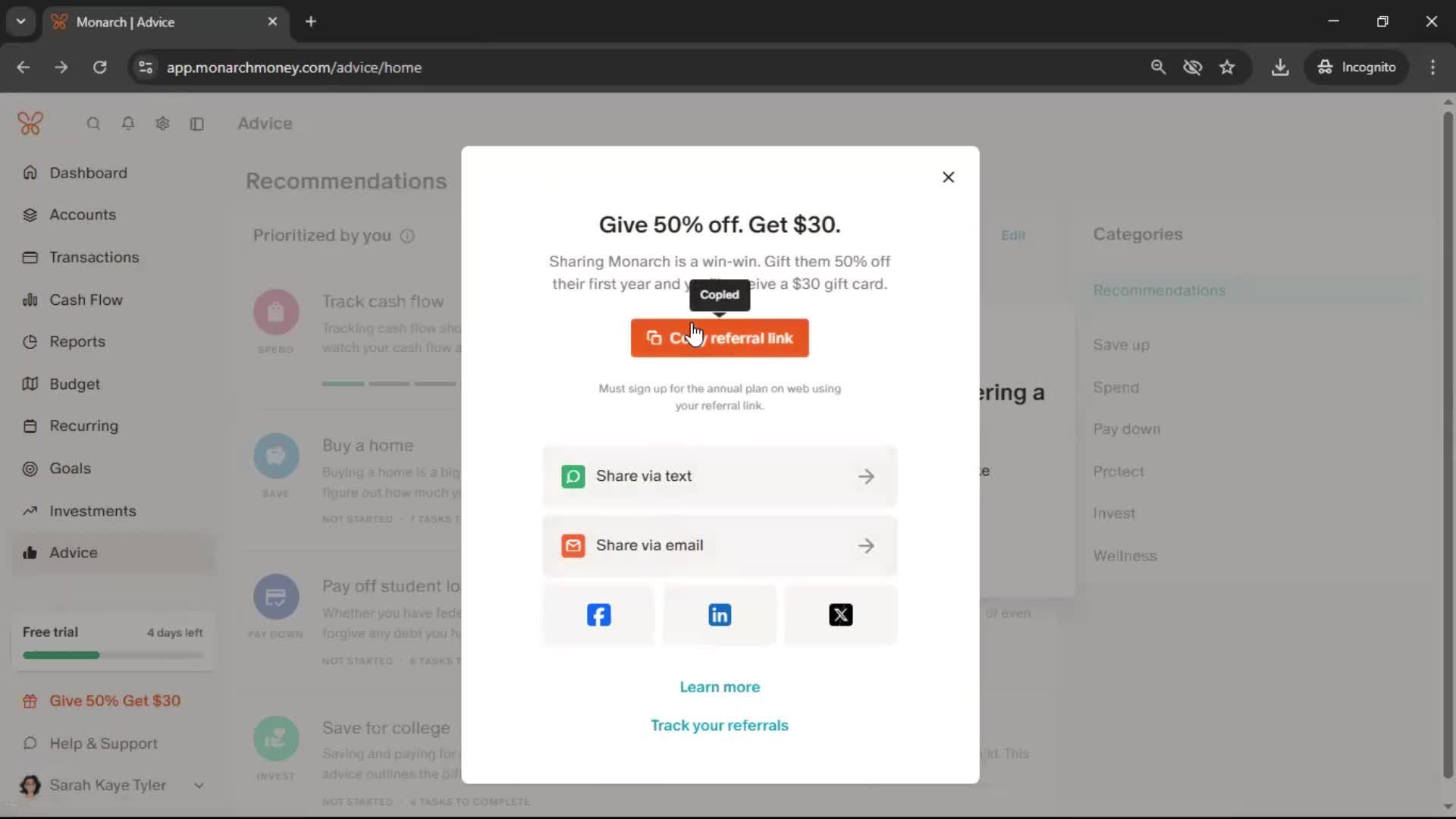 General browsing screenshot