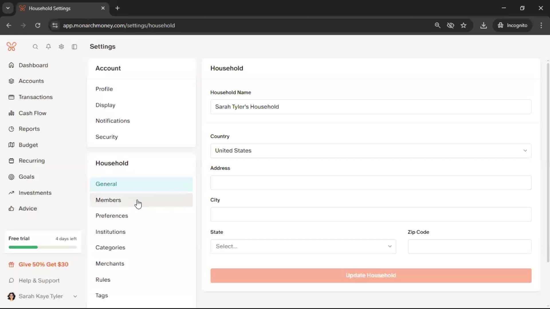 General browsing screenshot