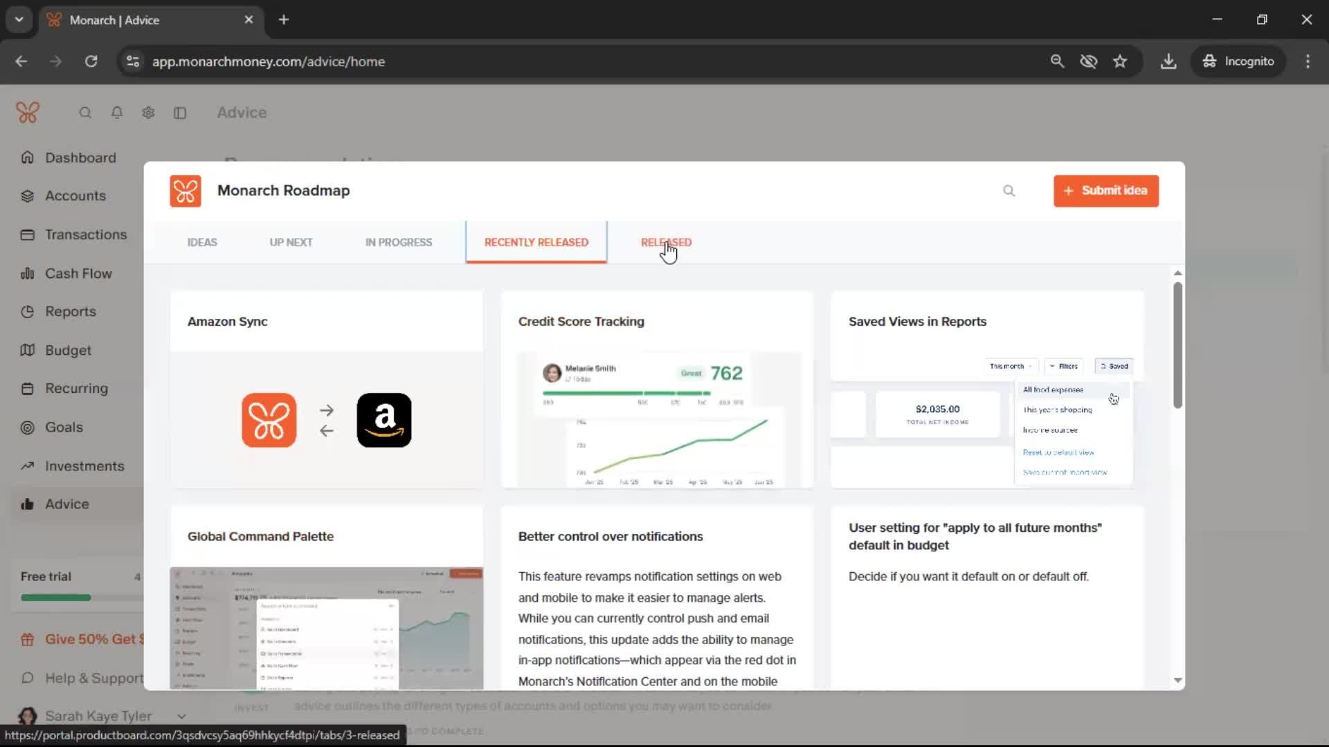 General browsing screenshot