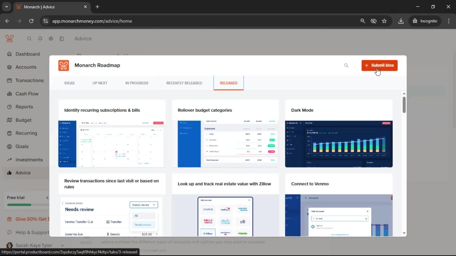 General browsing screenshot