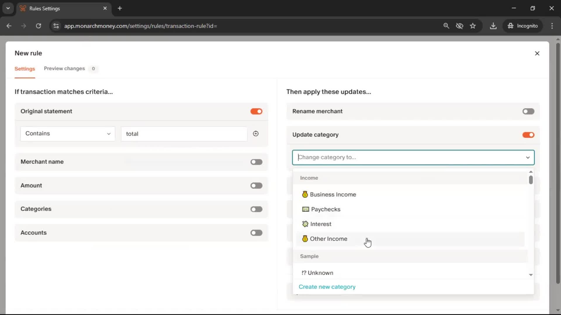 General browsing screenshot