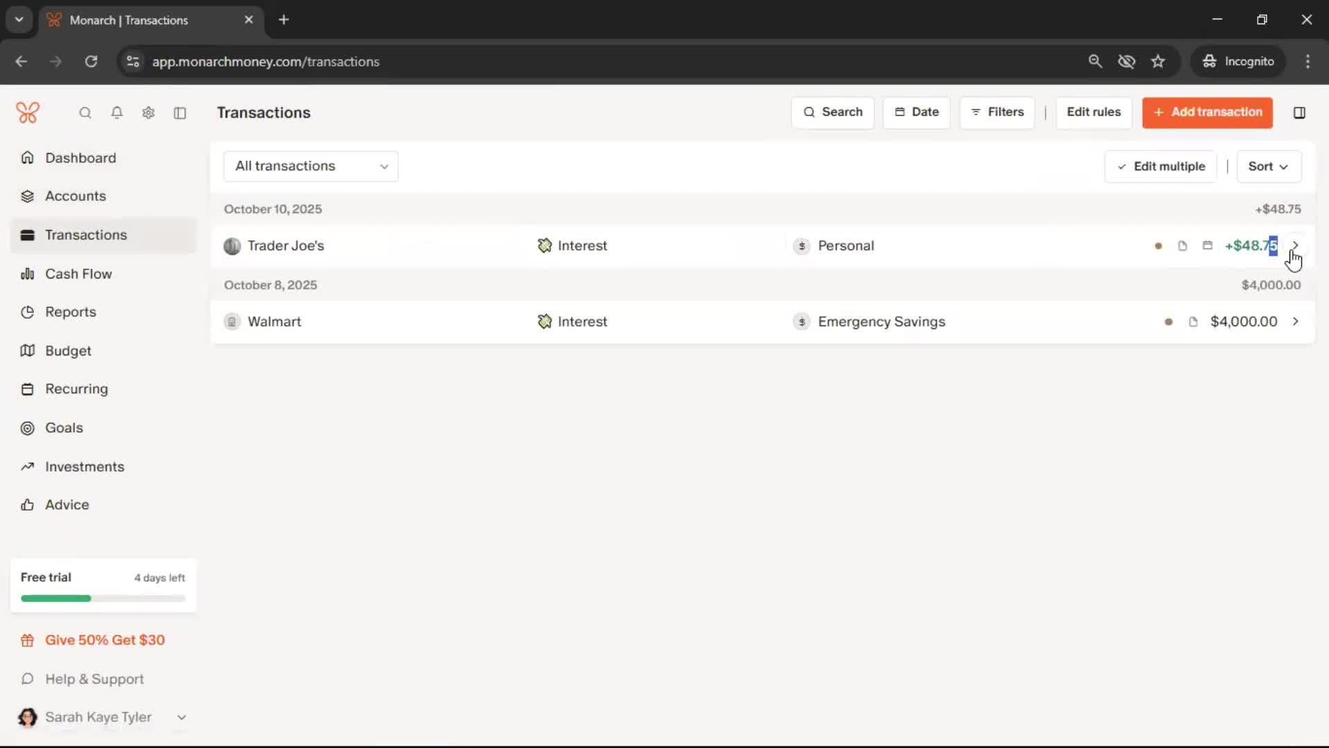 General browsing screenshot