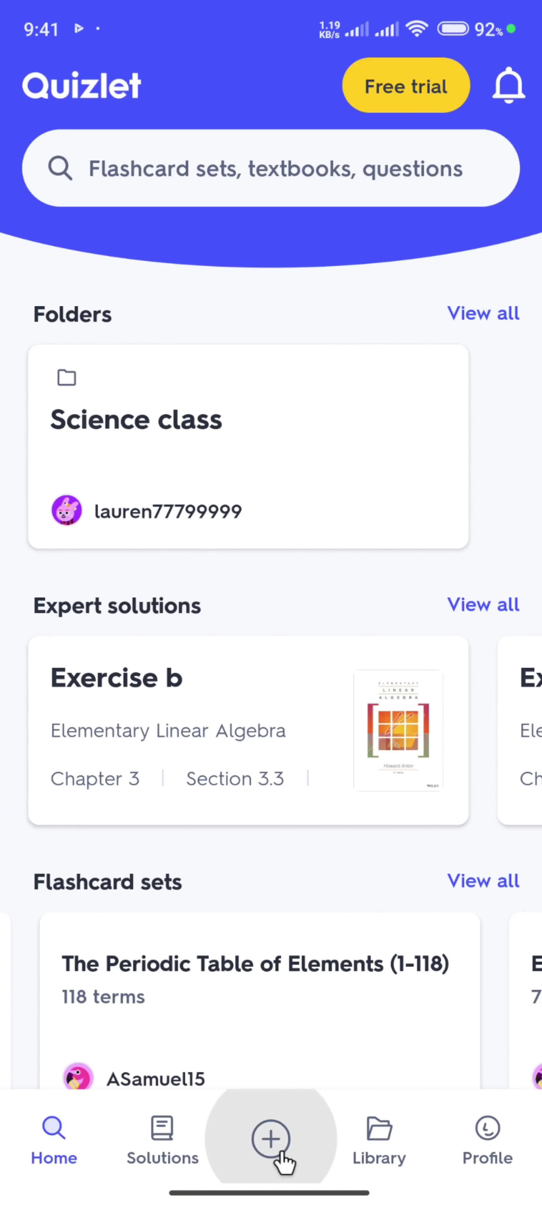 Generating study guide screenshot