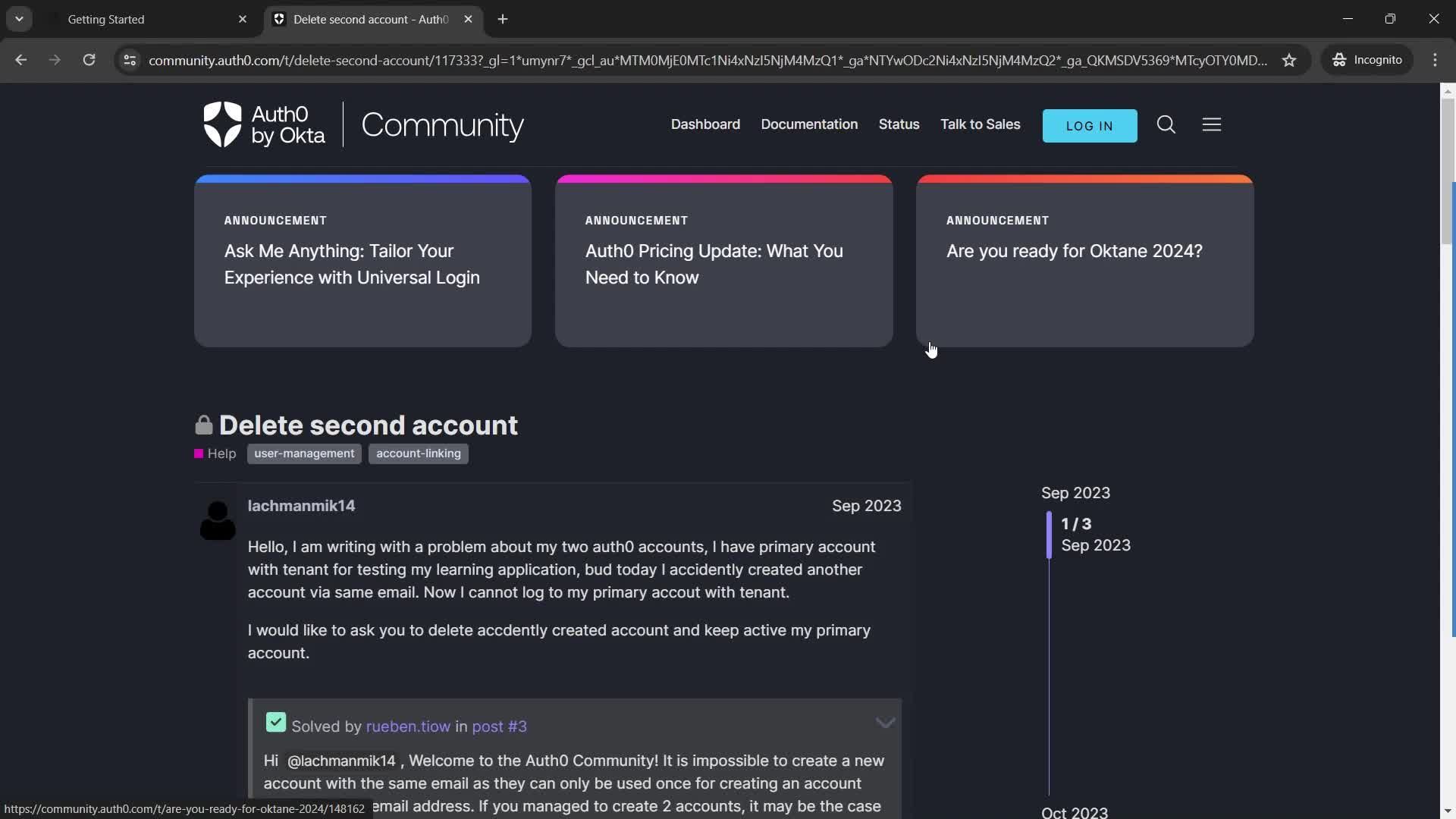 Help center screenshot