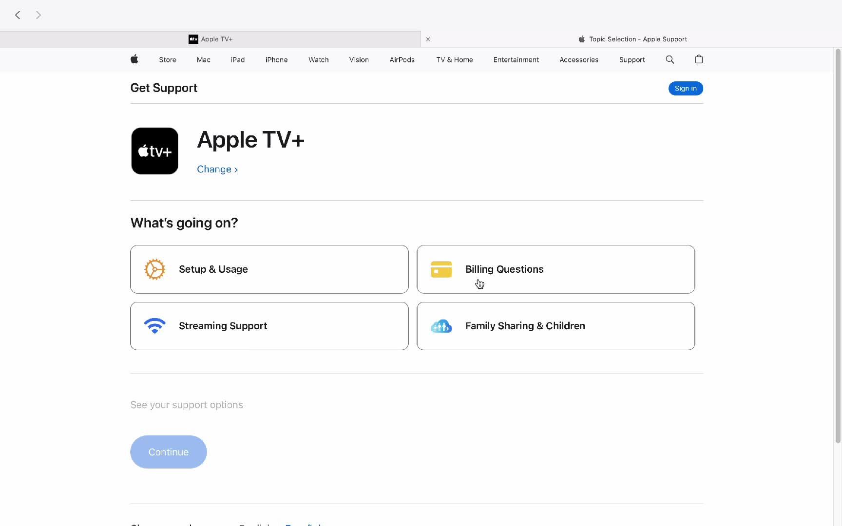 Help center on Apple TV video thumbnail