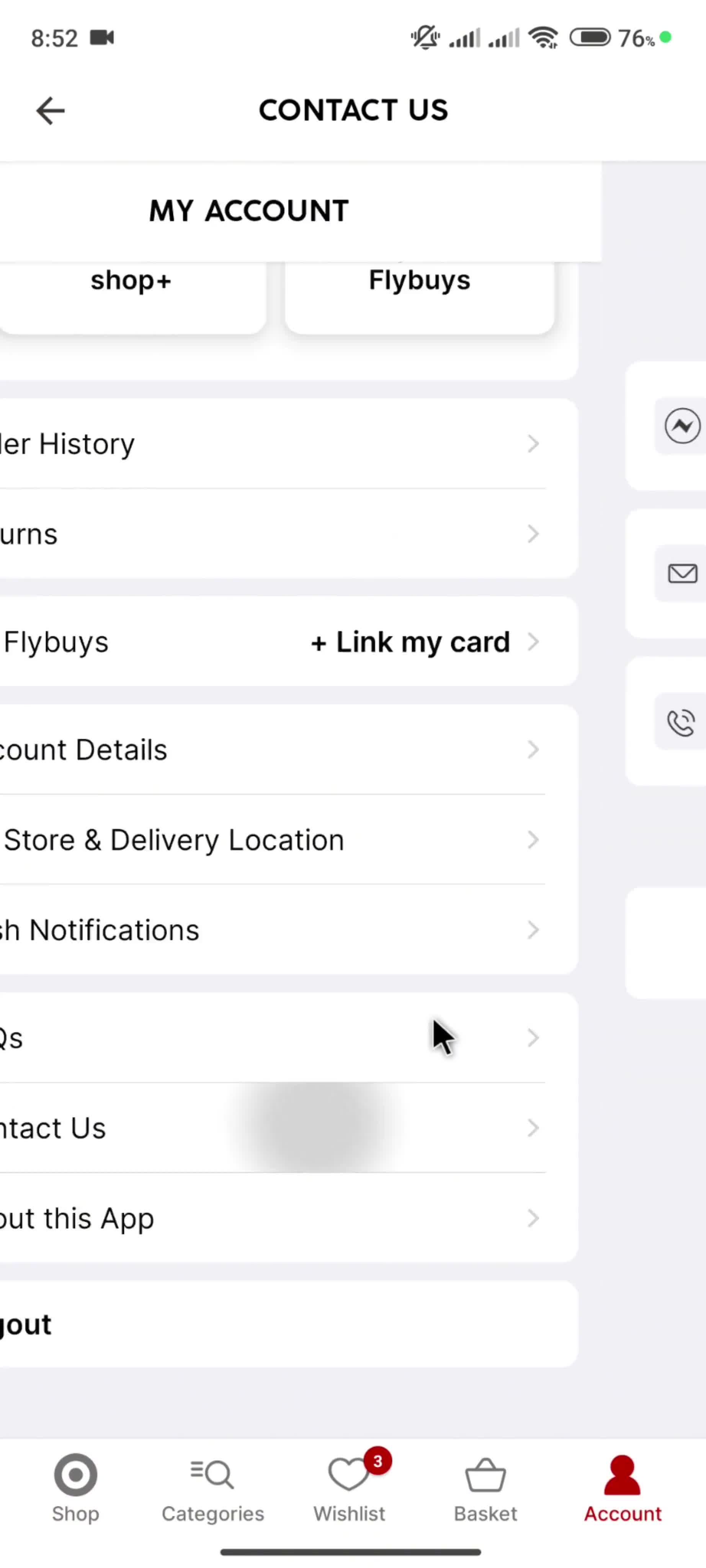 Help center screenshot