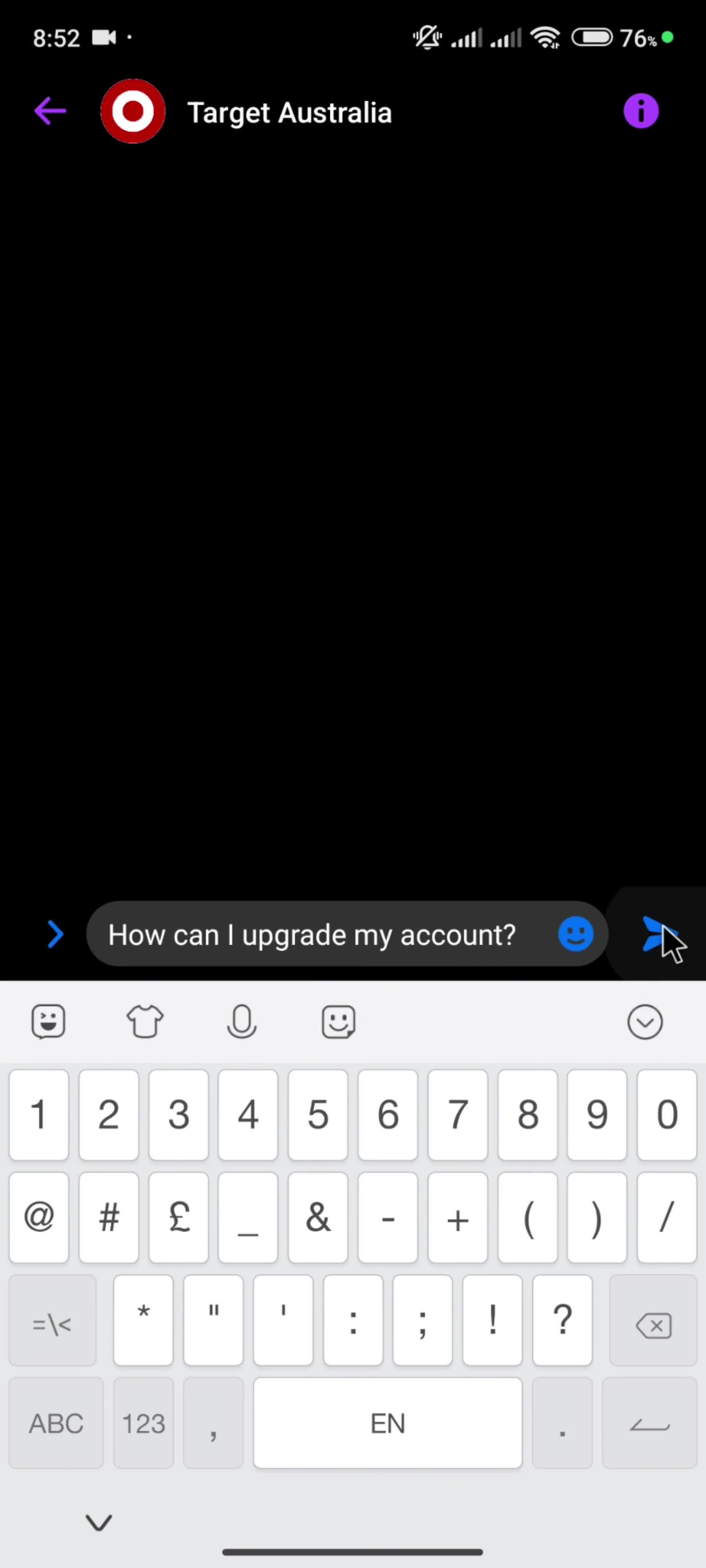 Help center screenshot