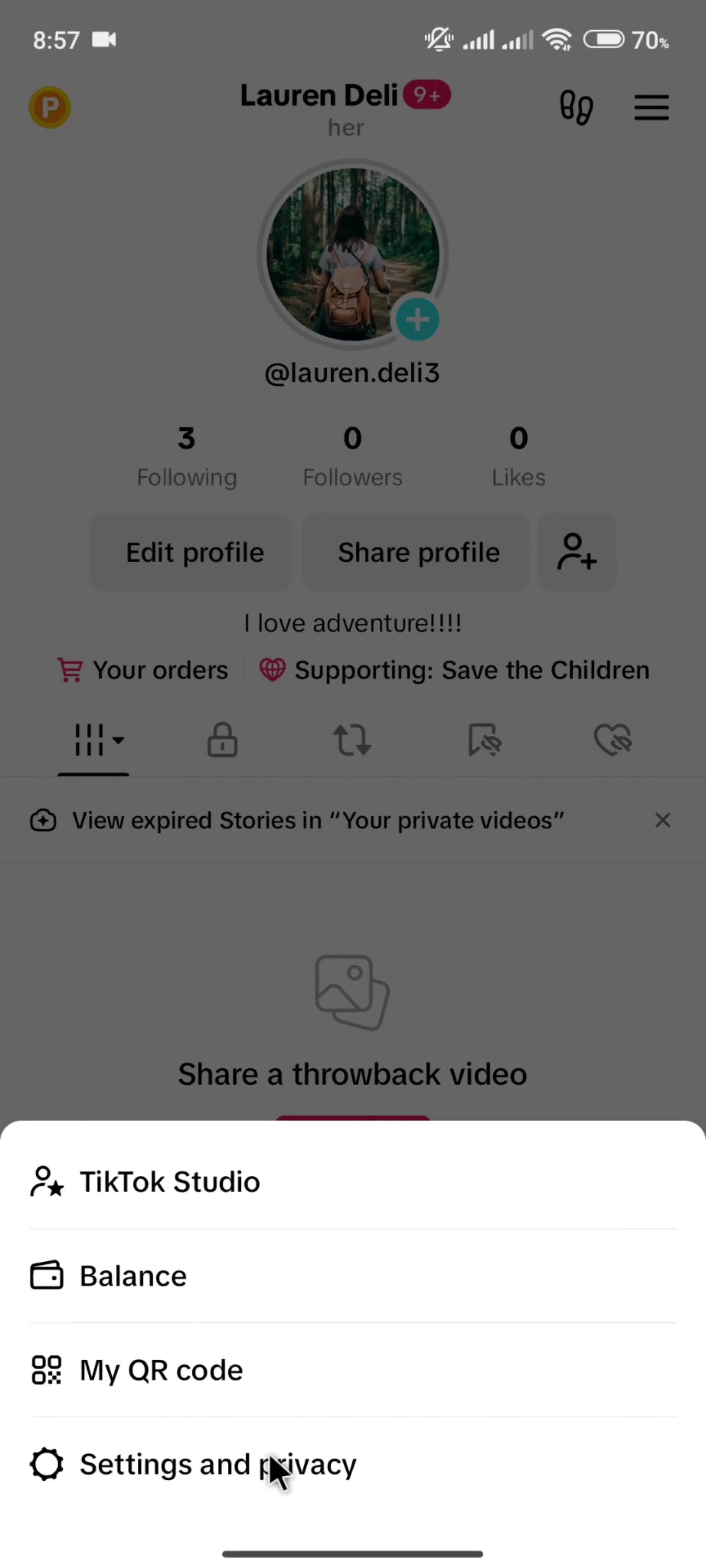 Help center on TikTok video thumbnail