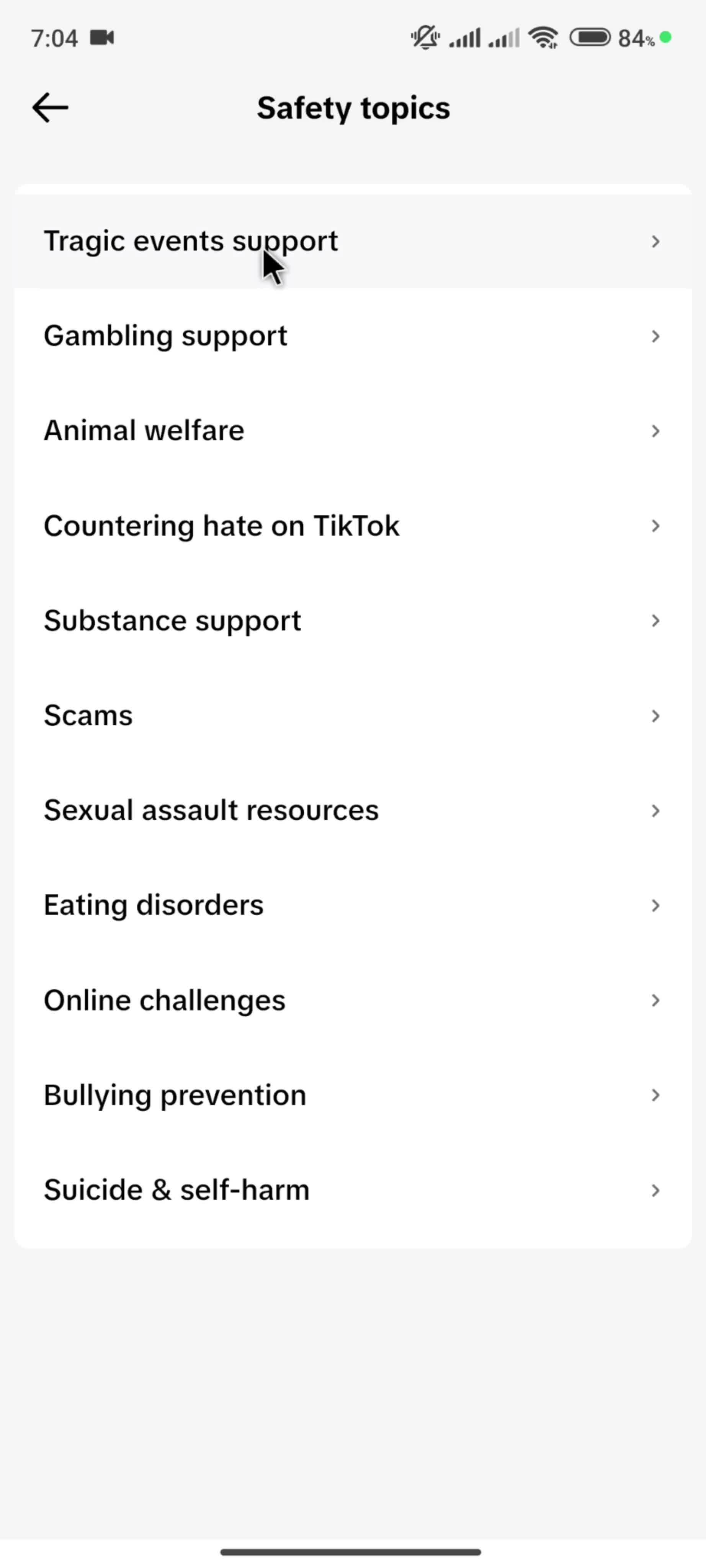 Help center on TikTok video thumbnail