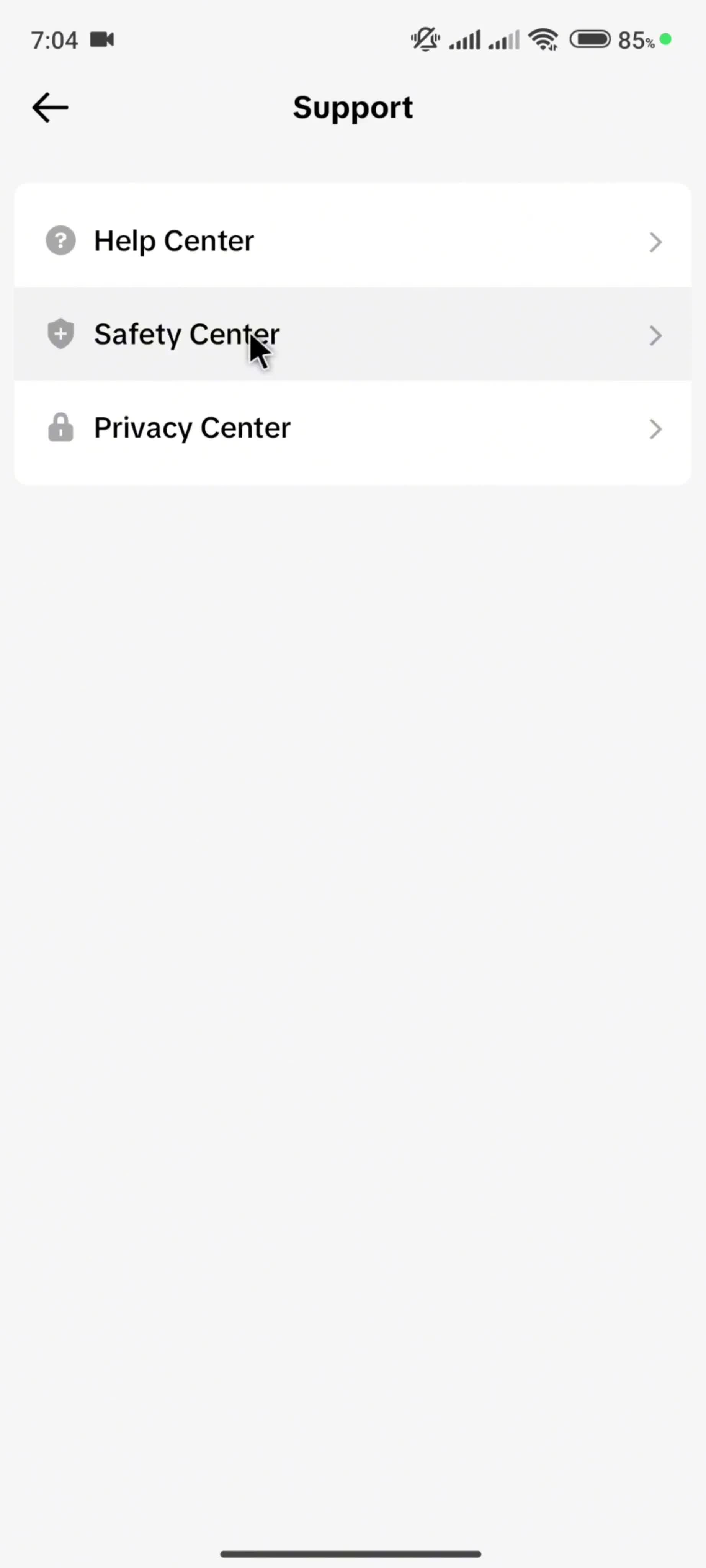 Help center on TikTok video thumbnail