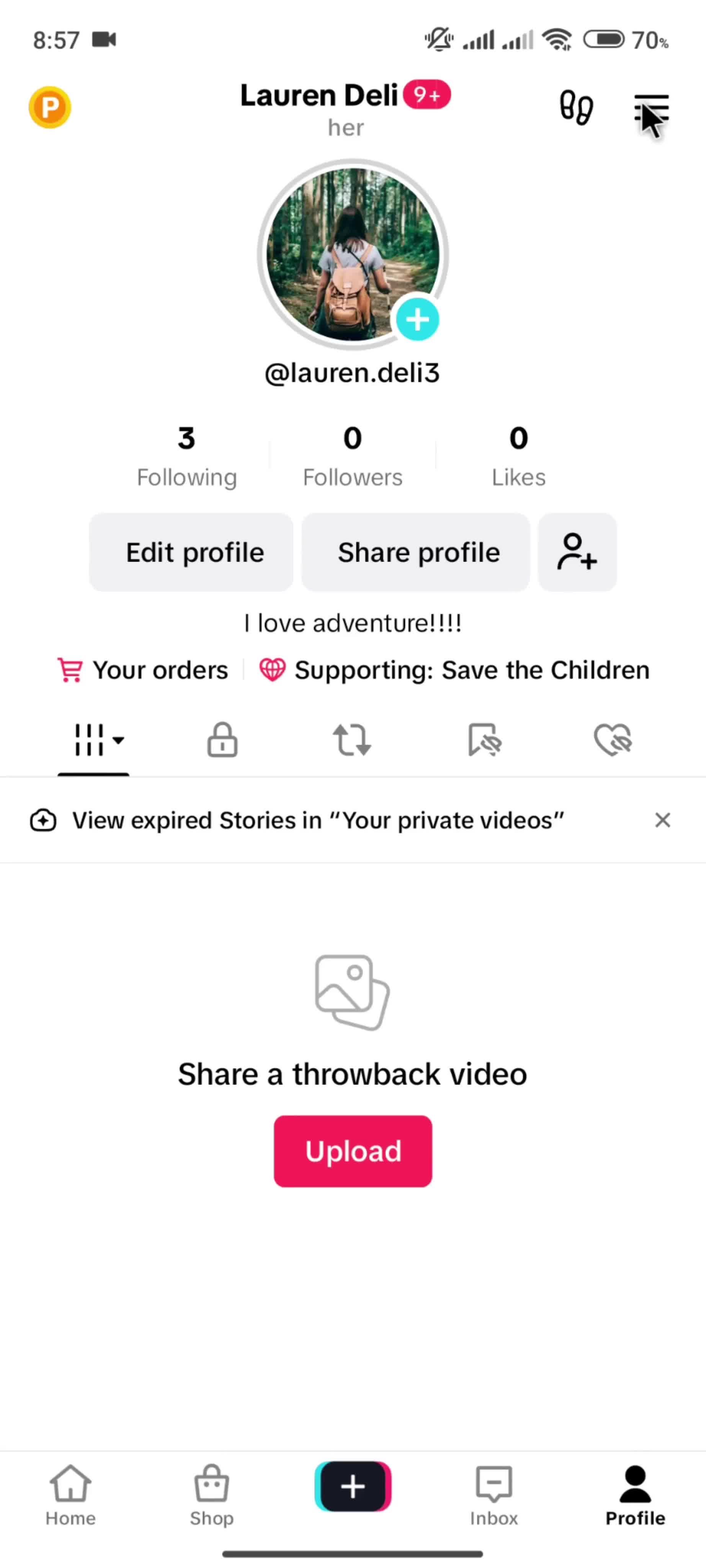 Help center on TikTok video thumbnail