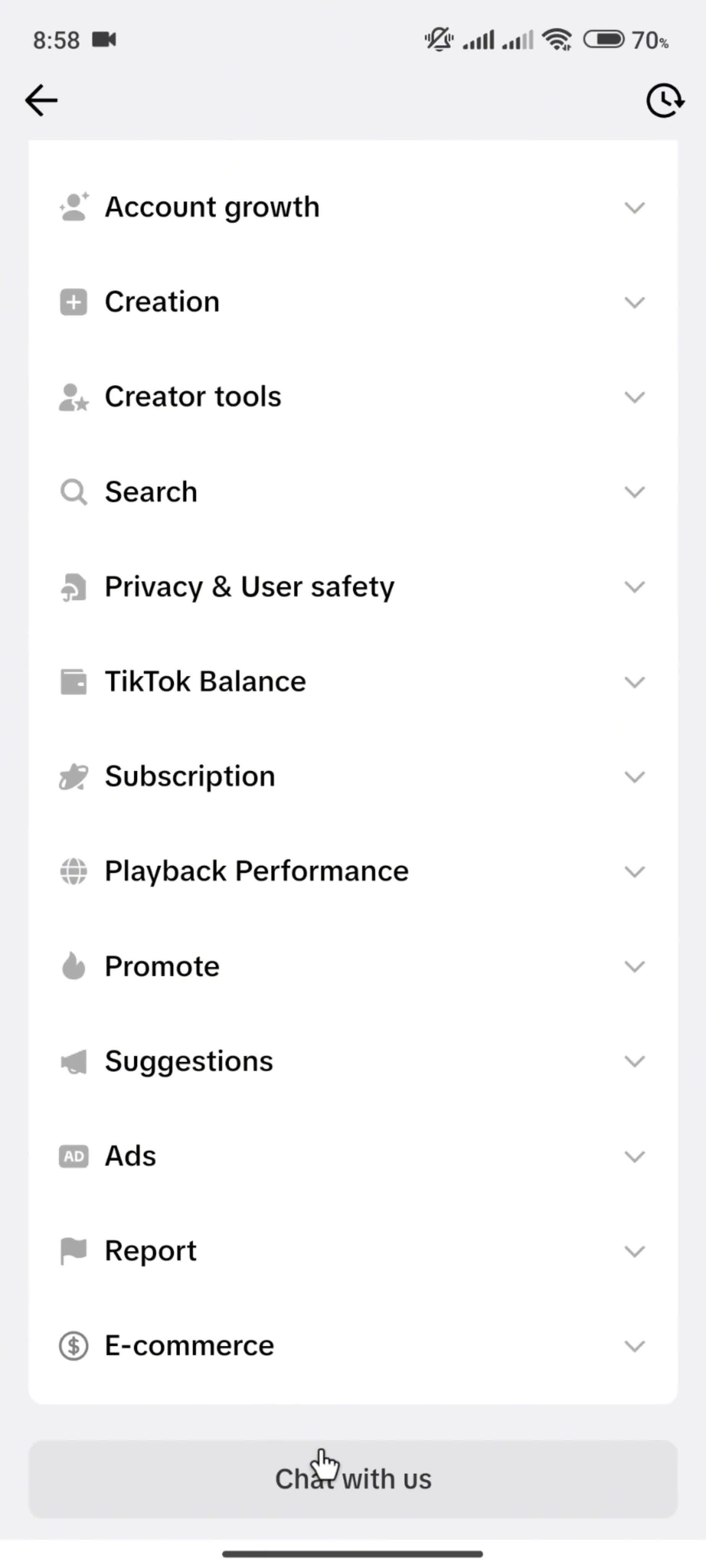 Help center on TikTok video thumbnail