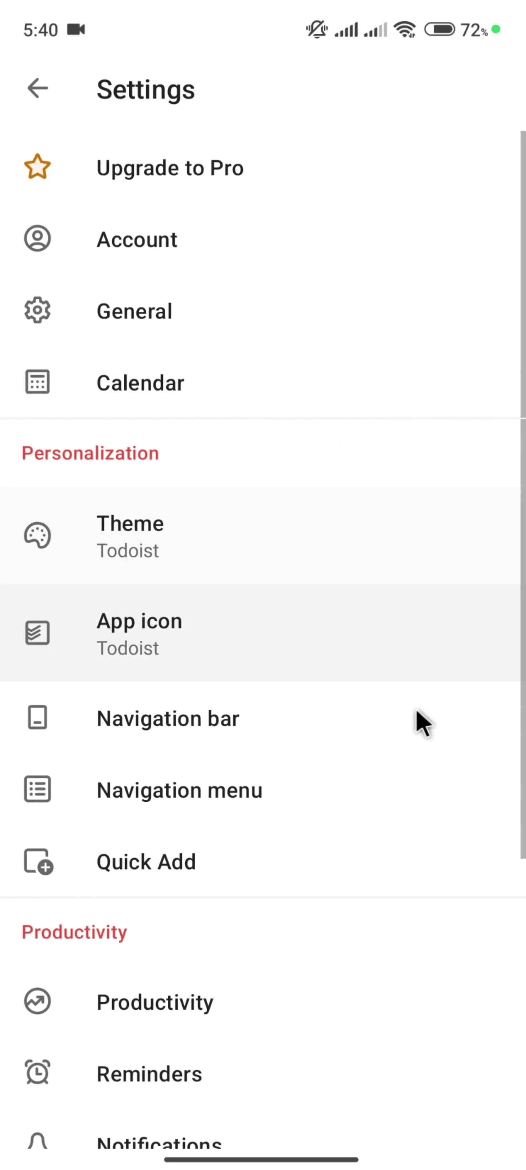 Help center screenshot