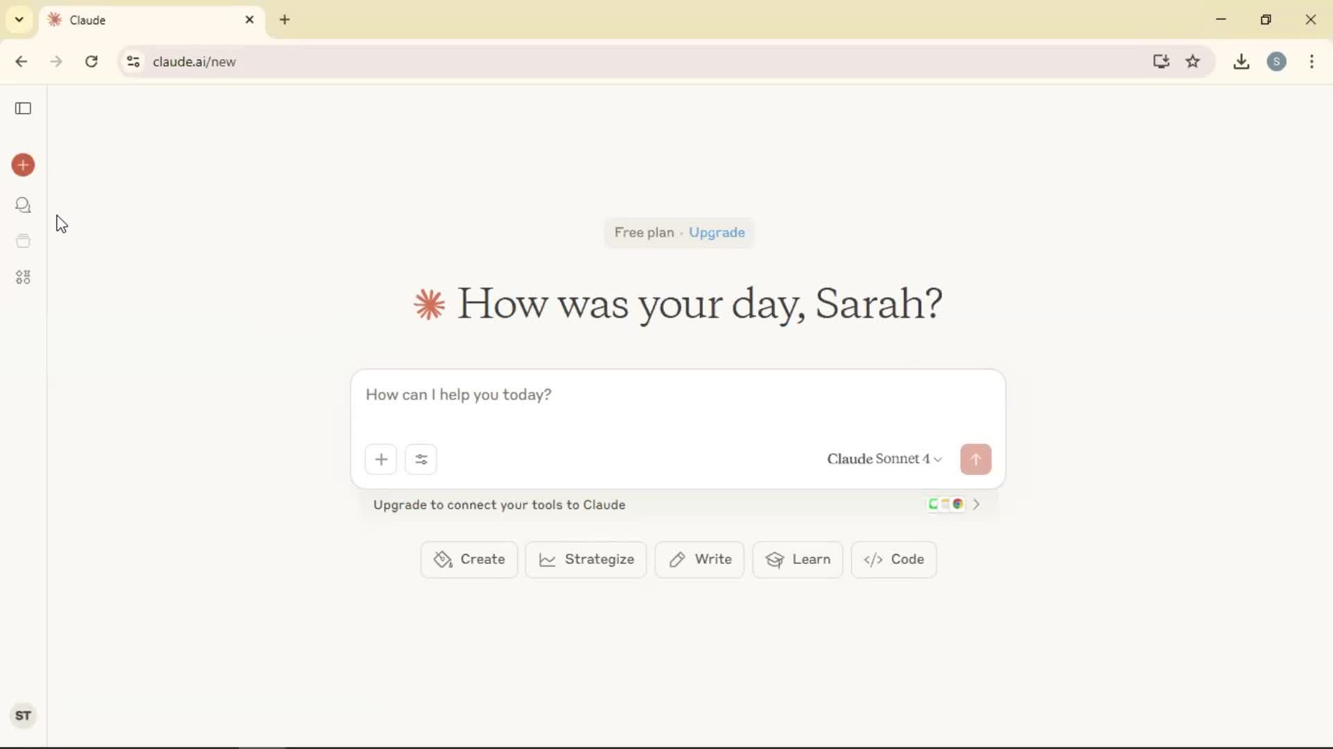 Giving feedback screenshot