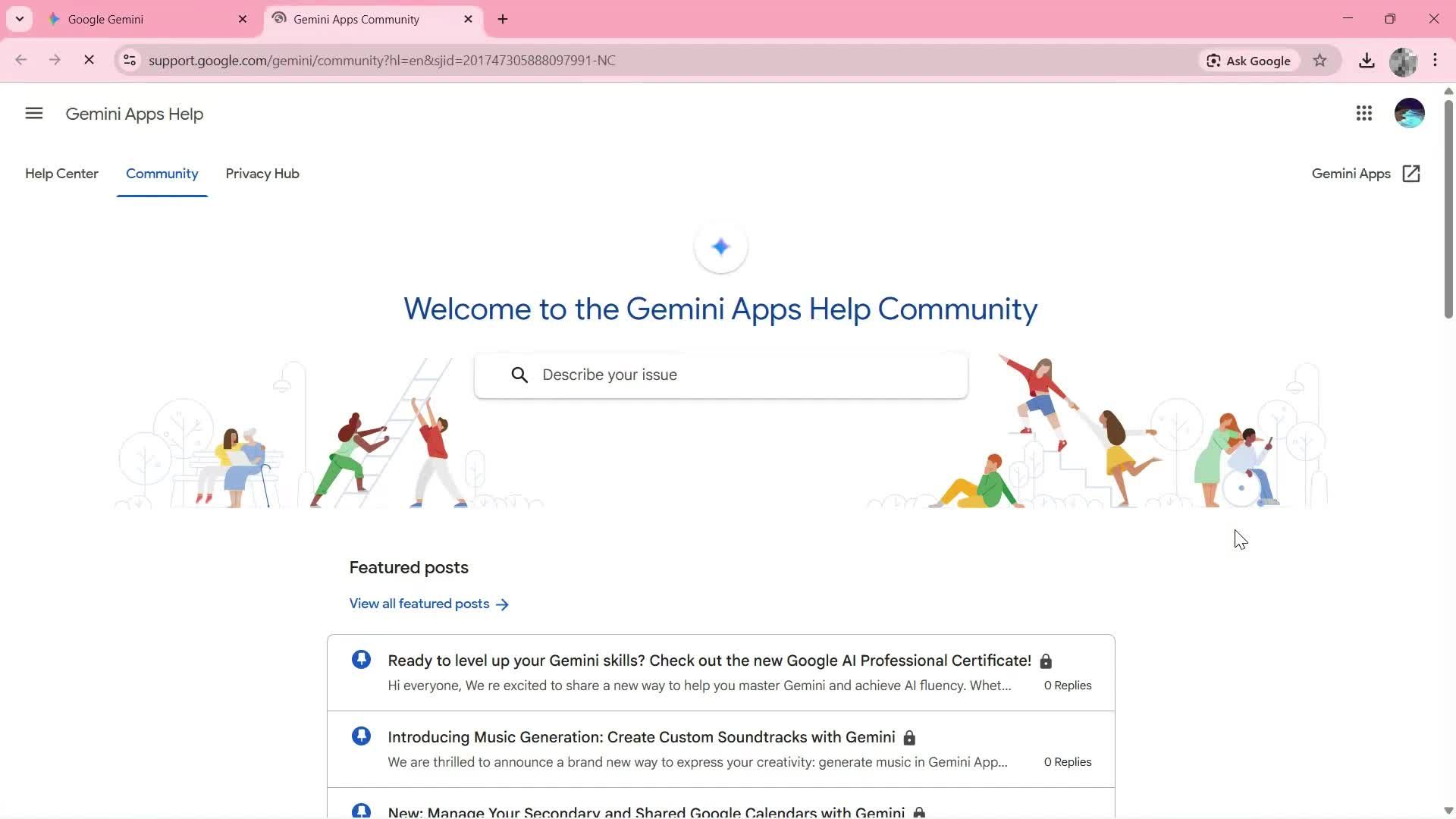 Help center screenshot