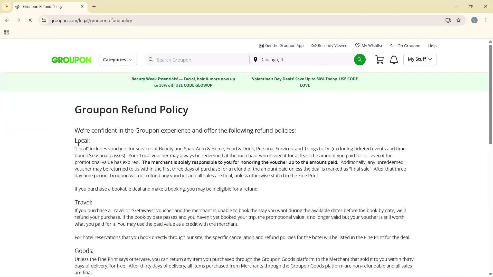 Help center screenshot