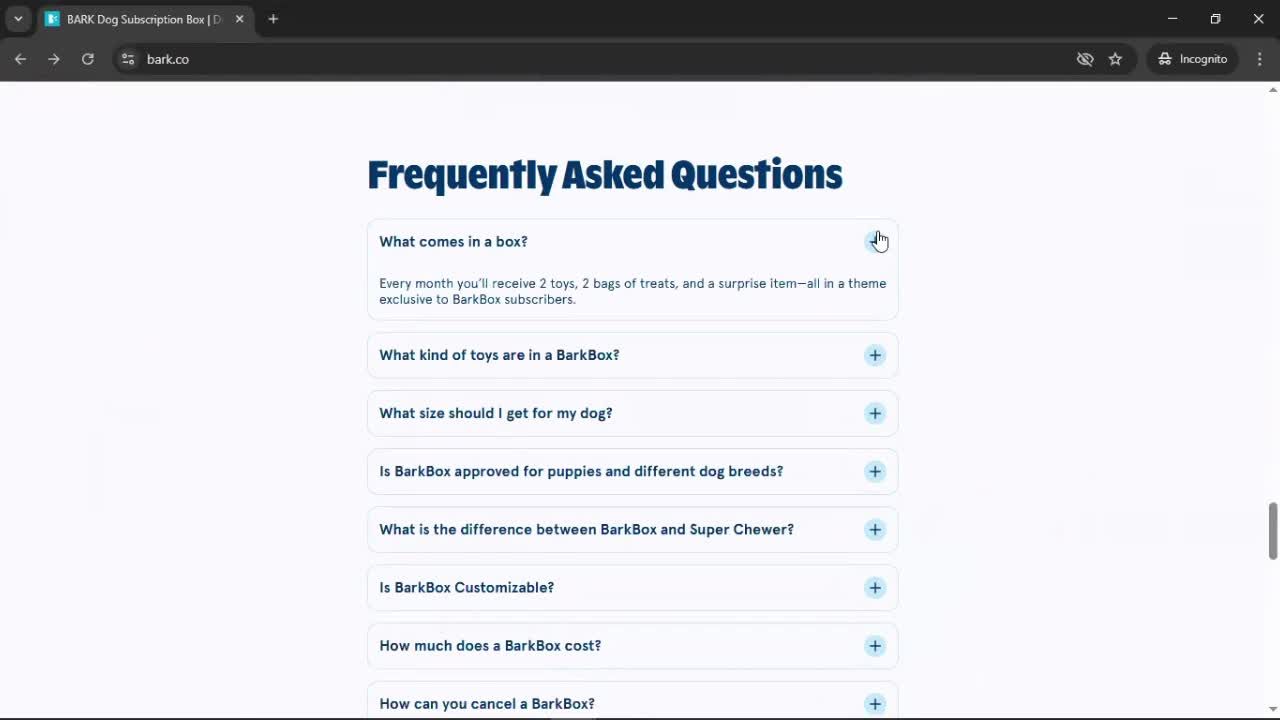Help center screenshot