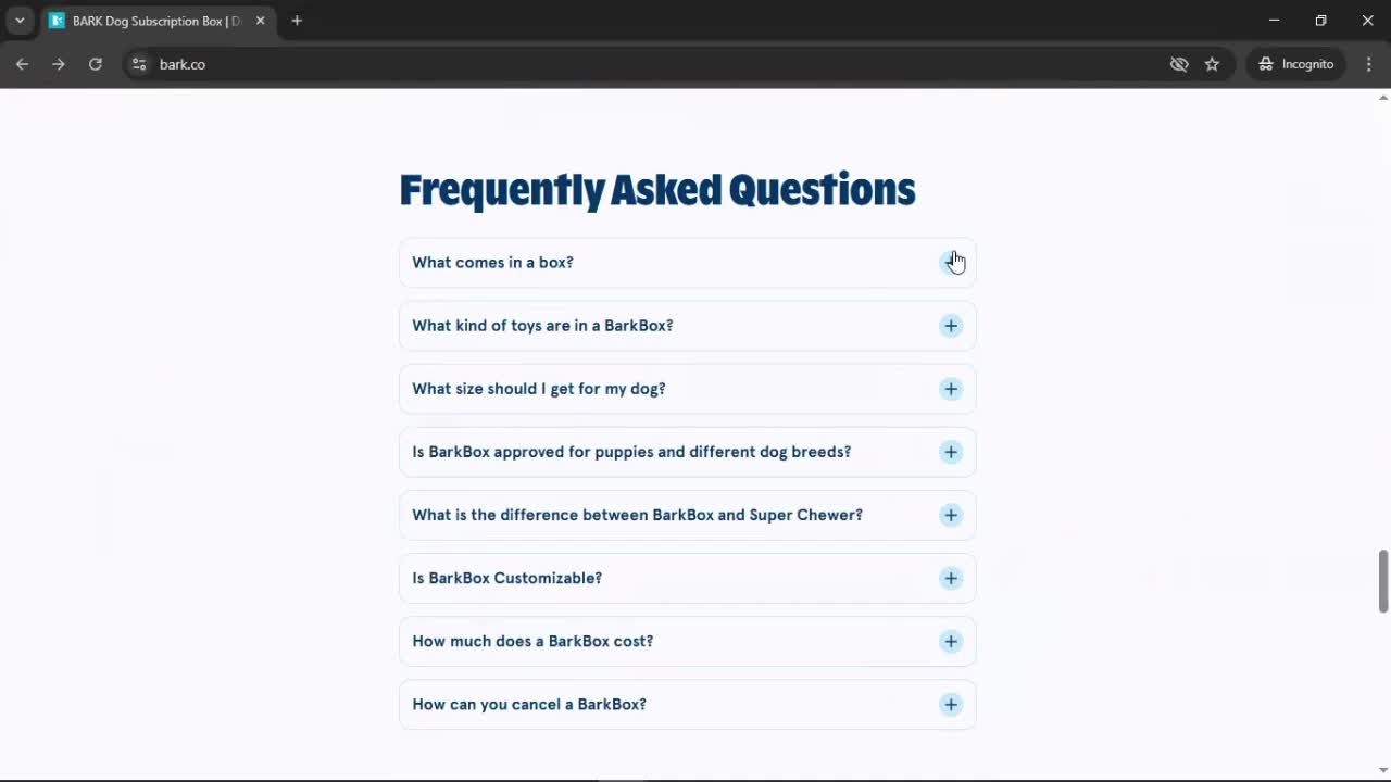 Help center screenshot