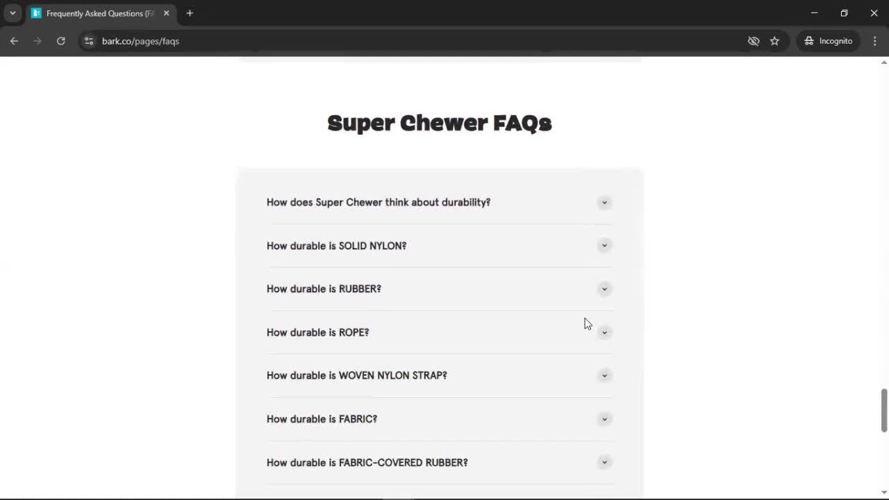 Help center screenshot