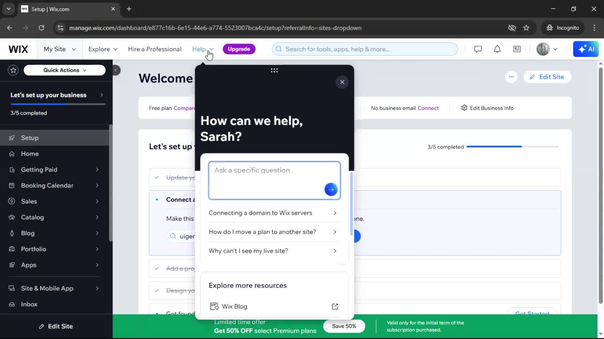 Help center on Wix video thumbnail