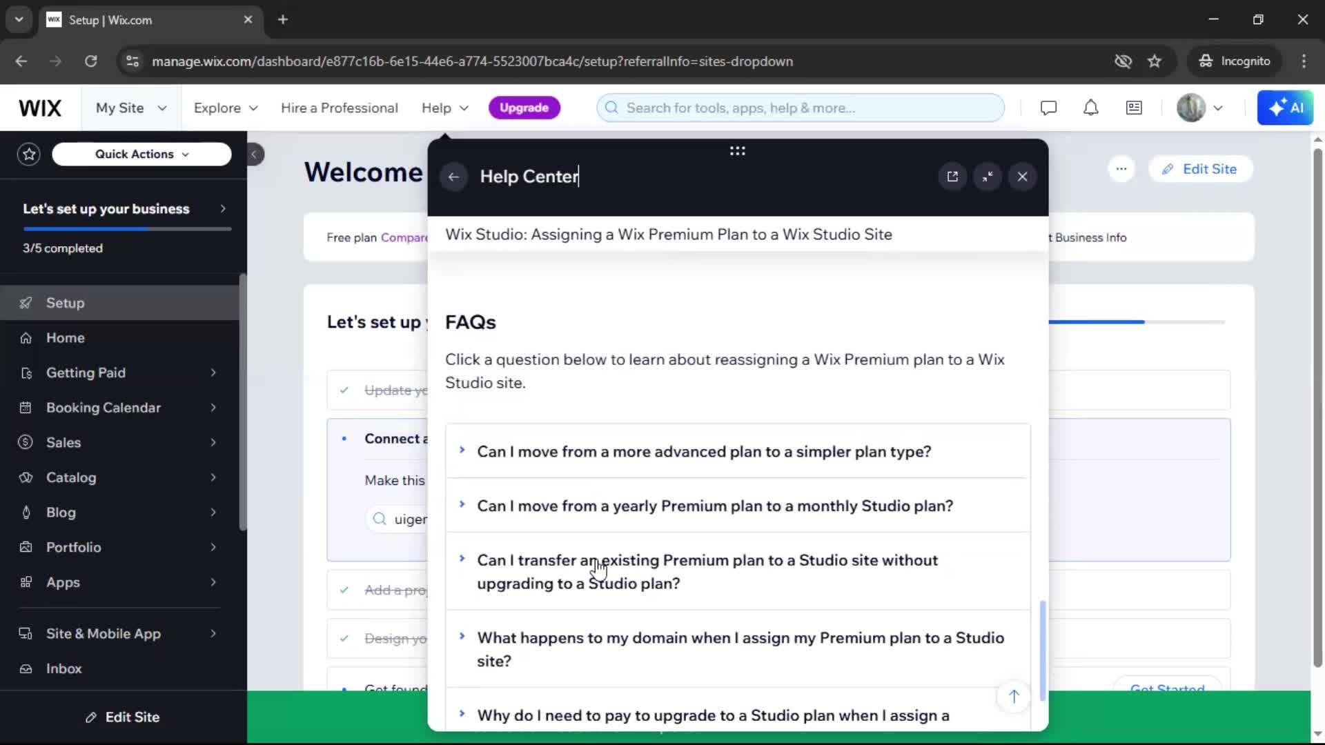 Help center on Wix video thumbnail