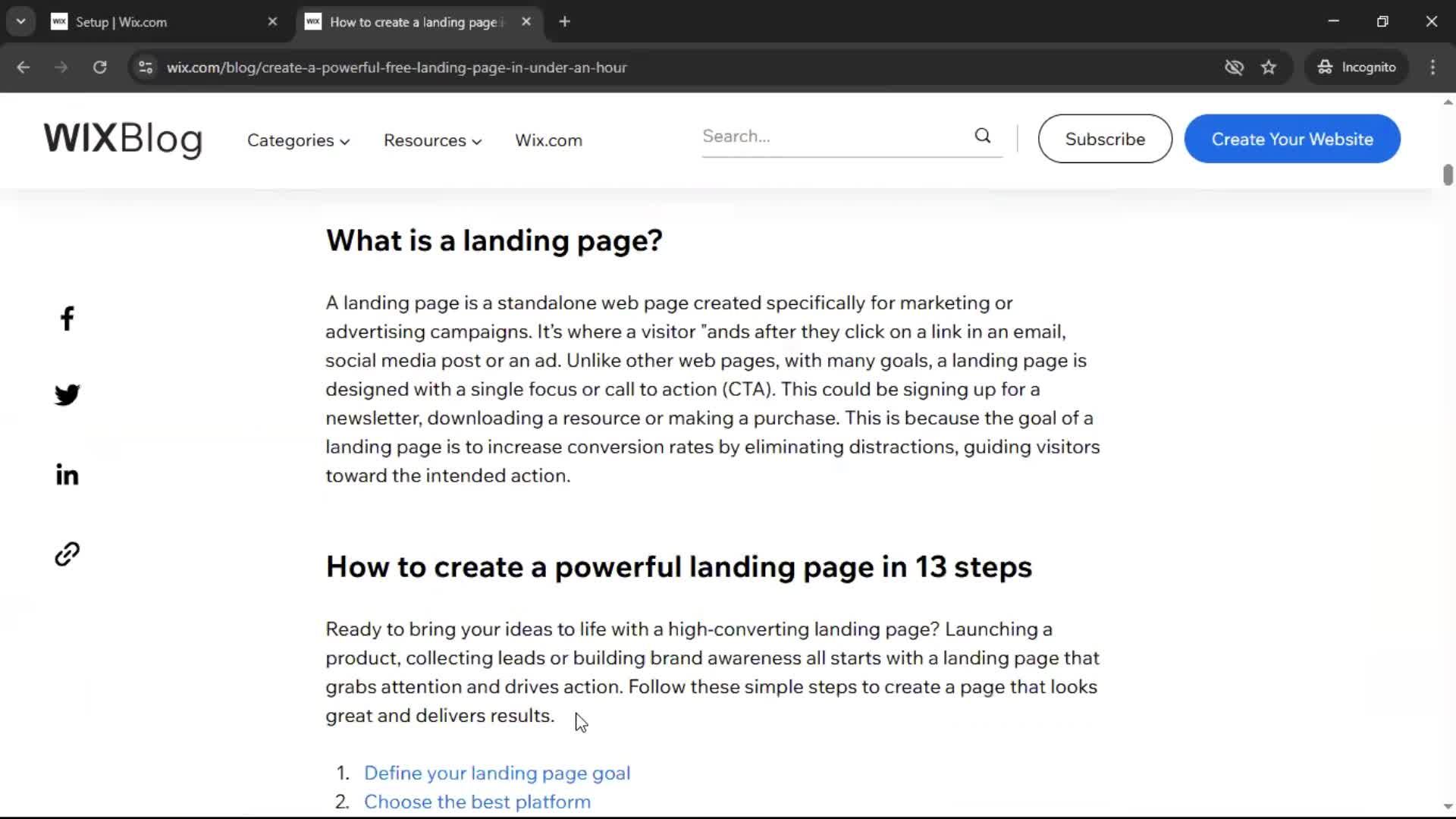 Help center screenshot