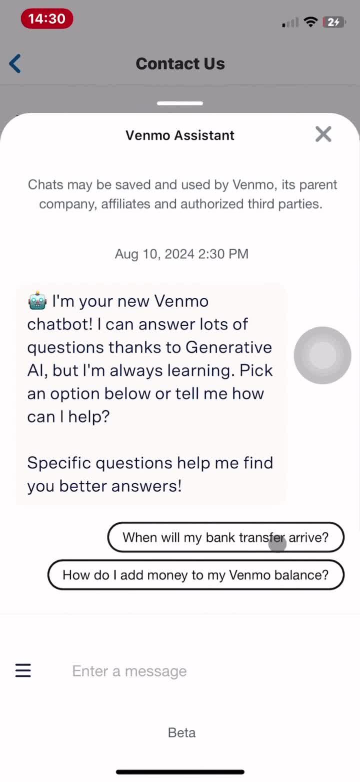 Help center on Venmo video thumbnail