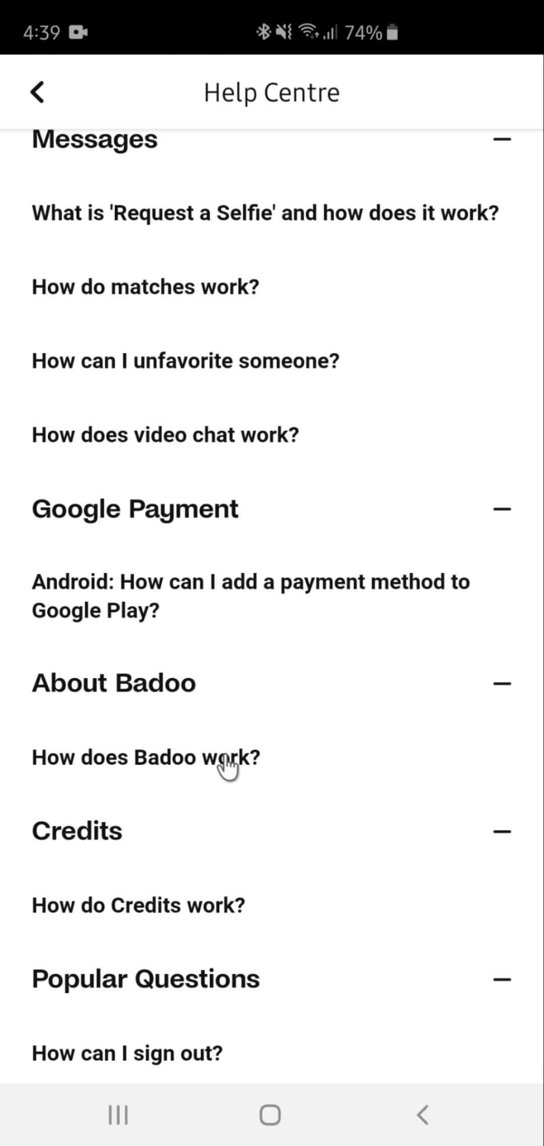 Help center on Badoo video thumbnail