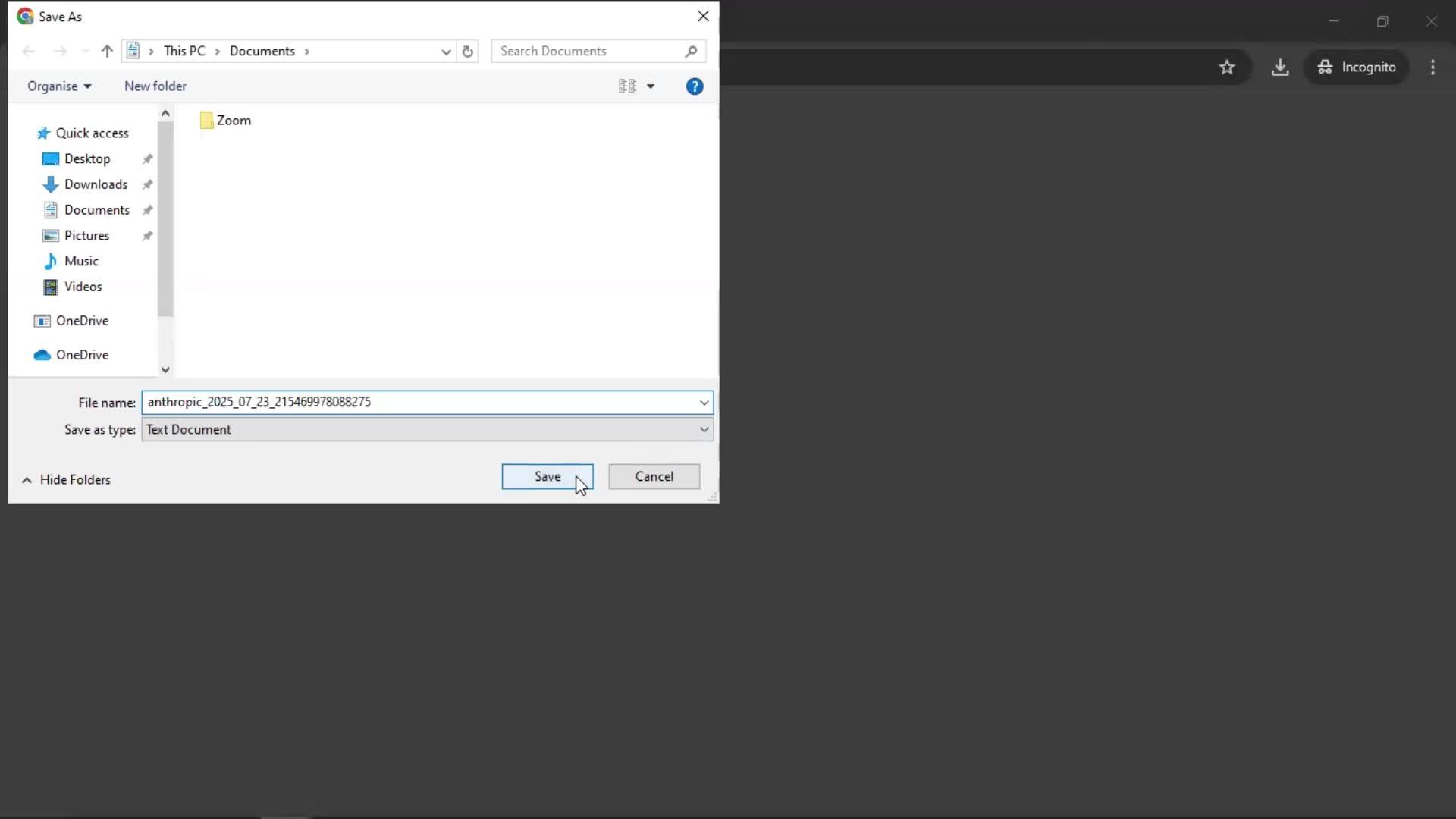 Help center screenshot