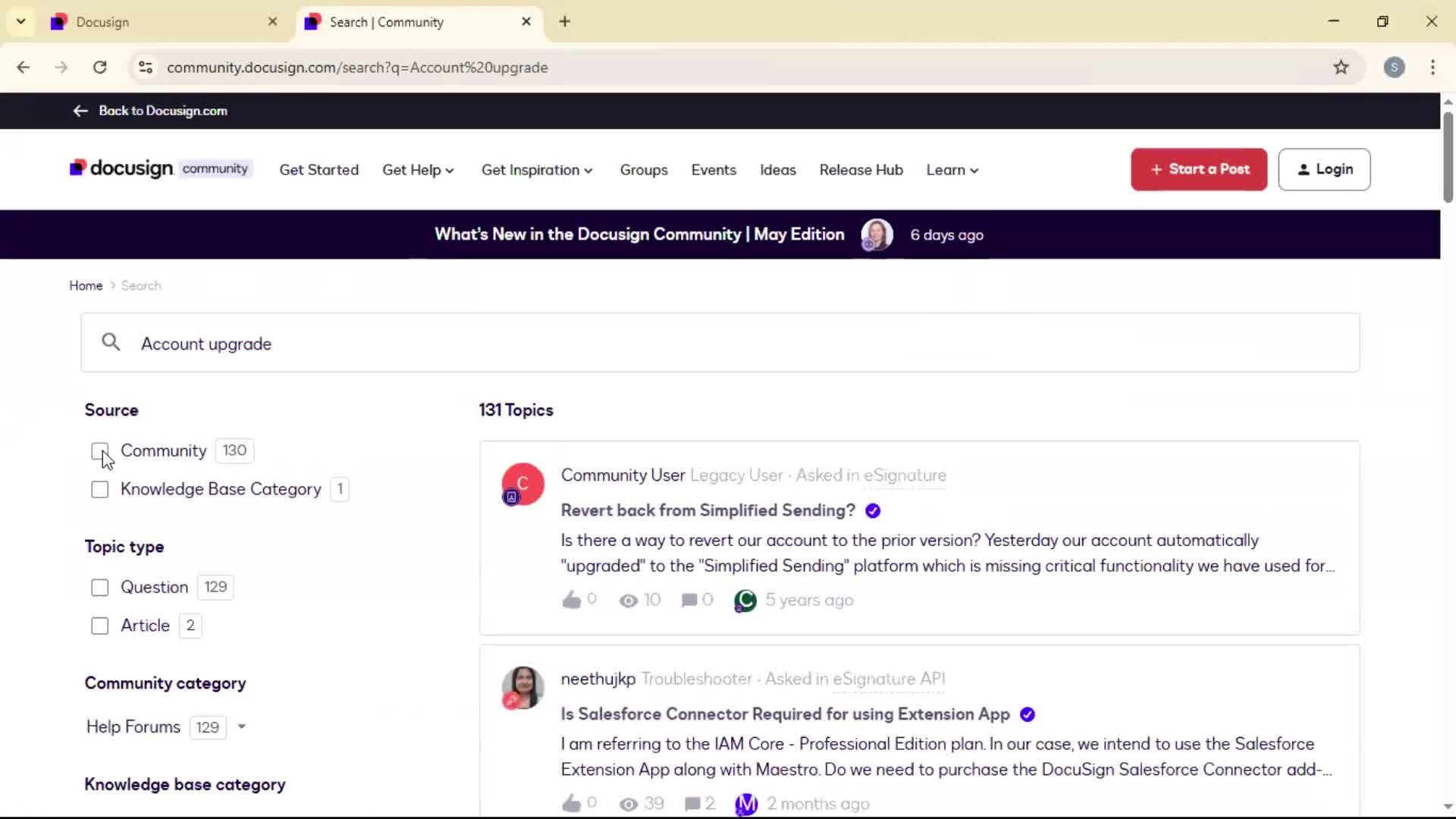 Help center screenshot