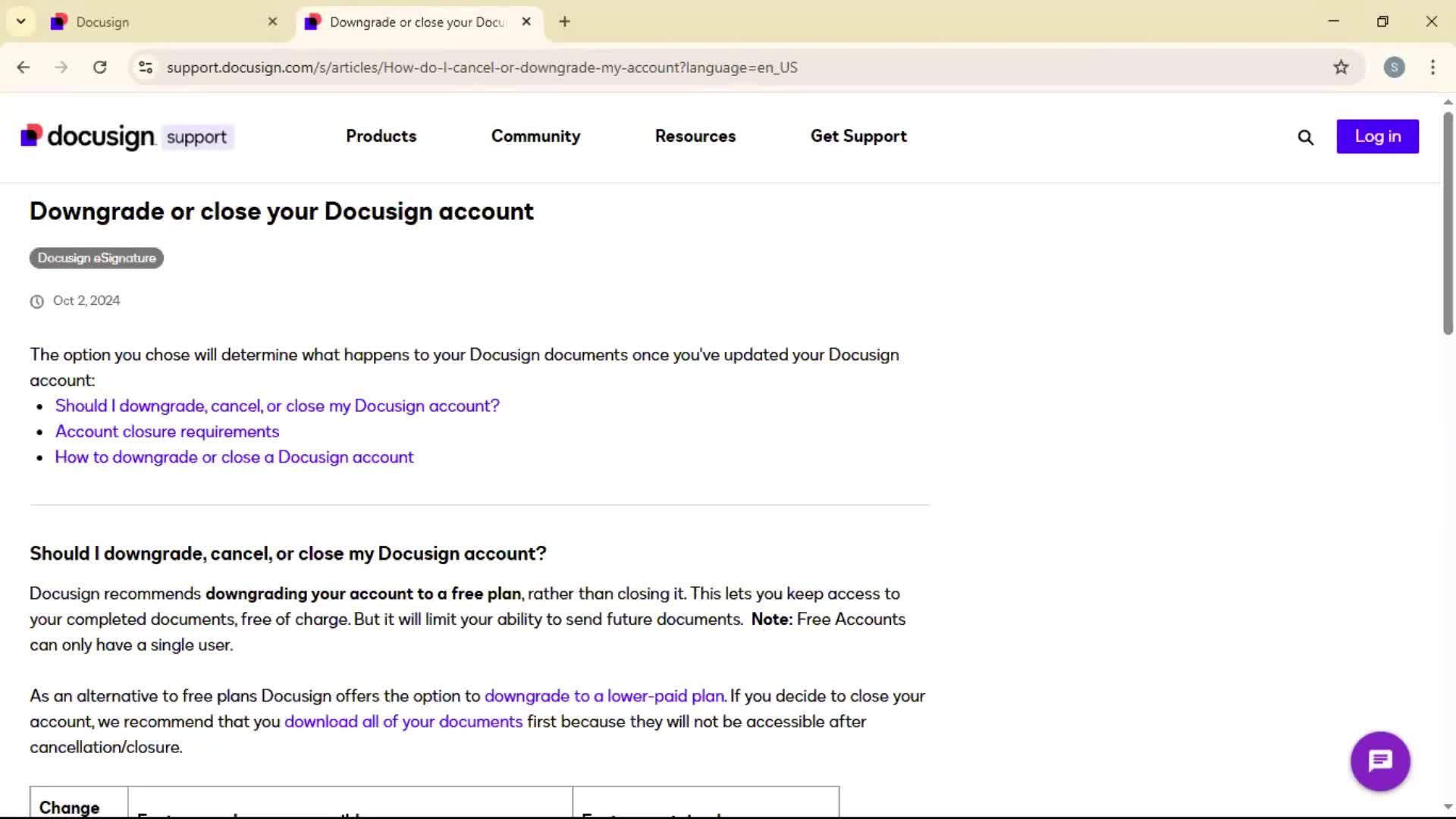 Help center on Docusign video thumbnail