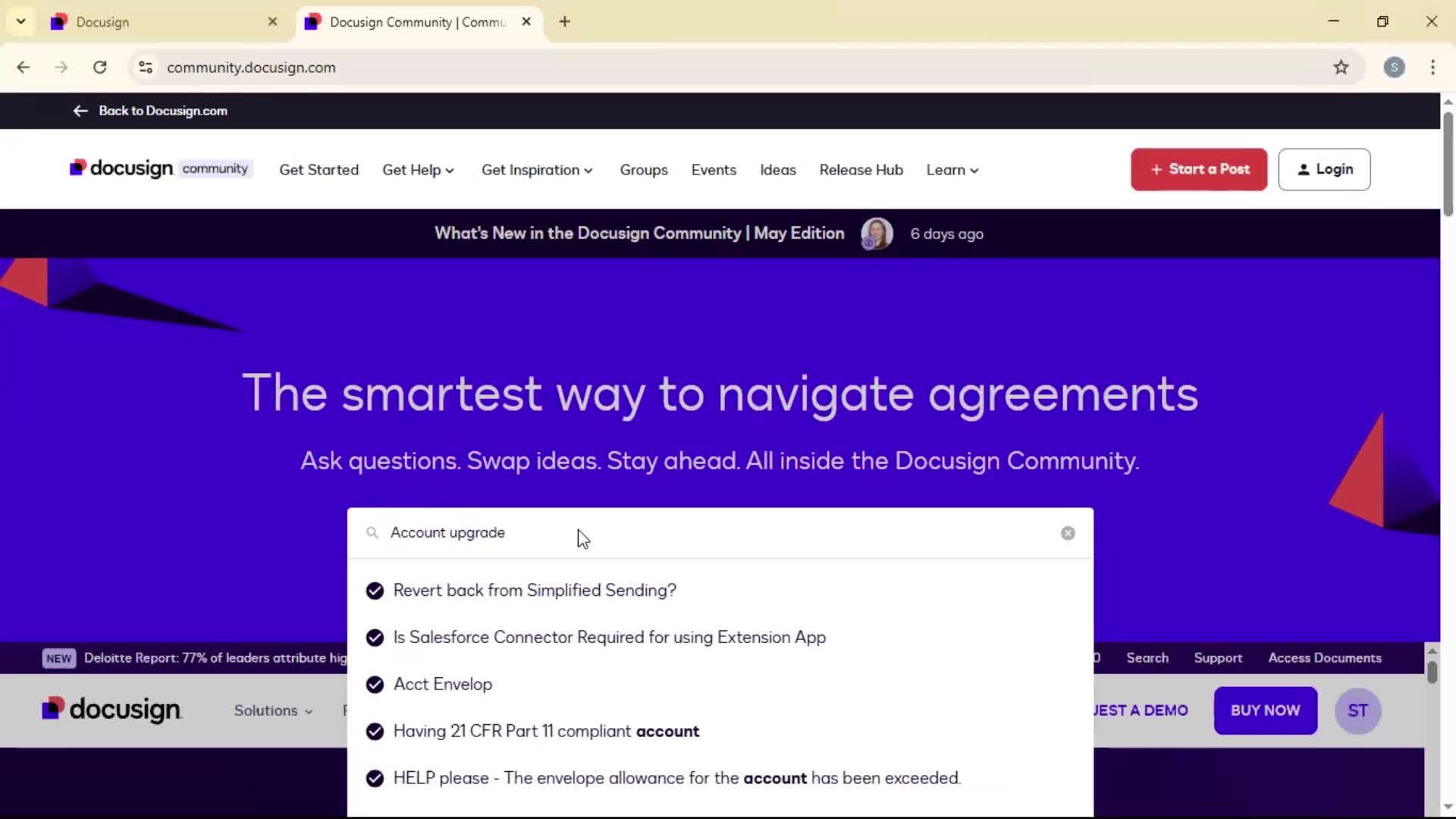 Help center screenshot
