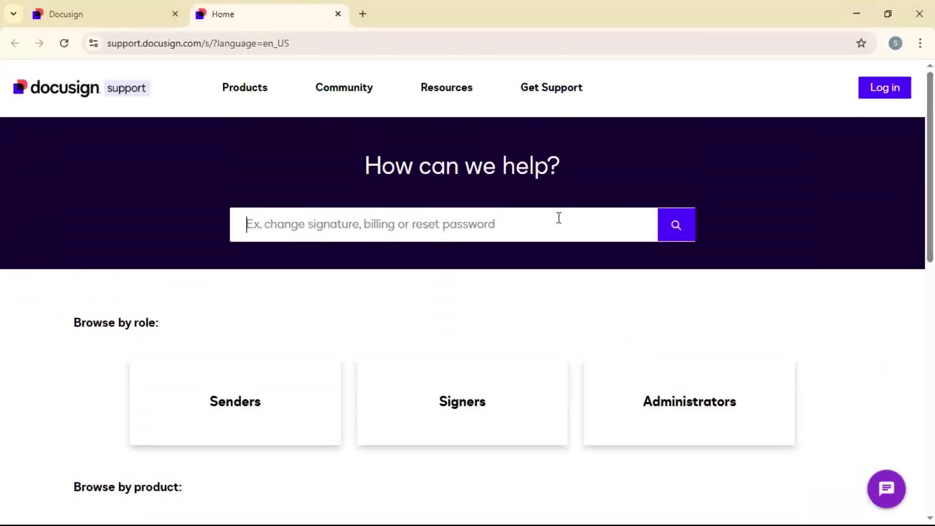 Help center on Docusign video thumbnail