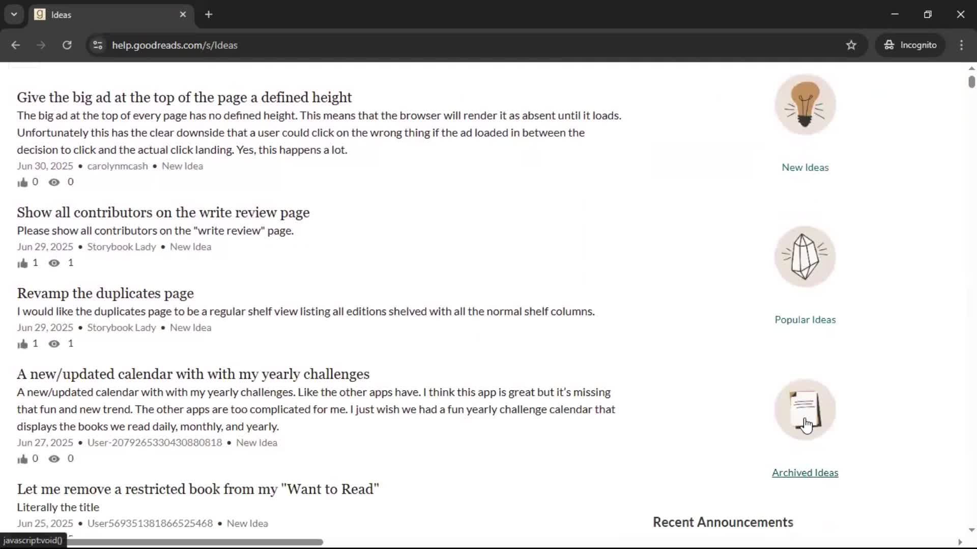 Help center screenshot