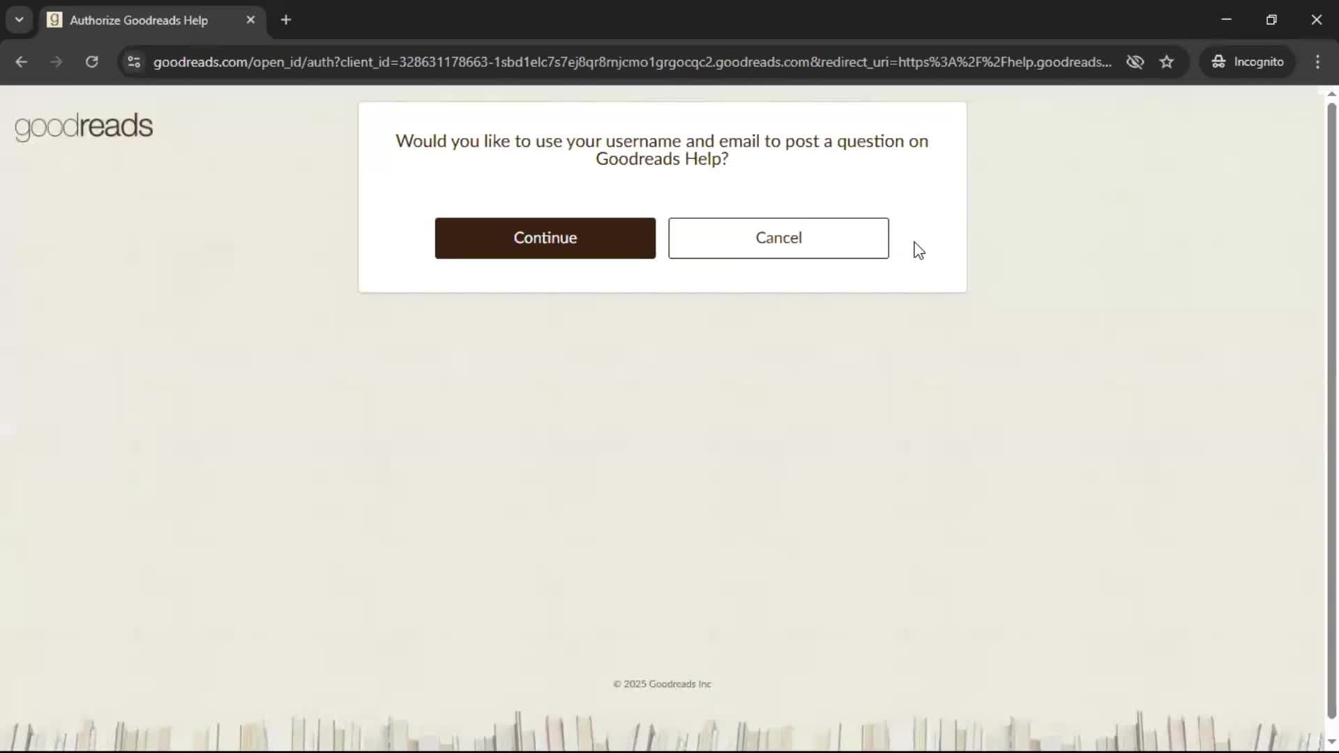 Help center screenshot