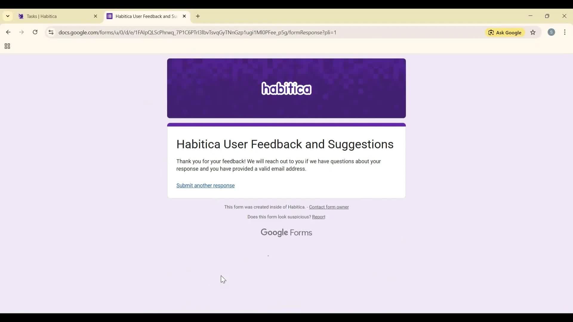 Help center screenshot