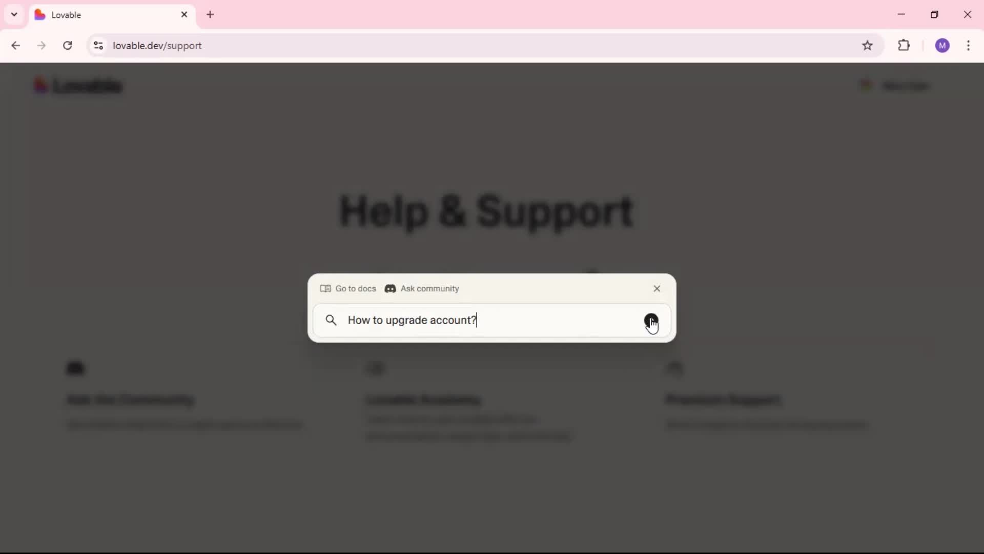 Help center screenshot