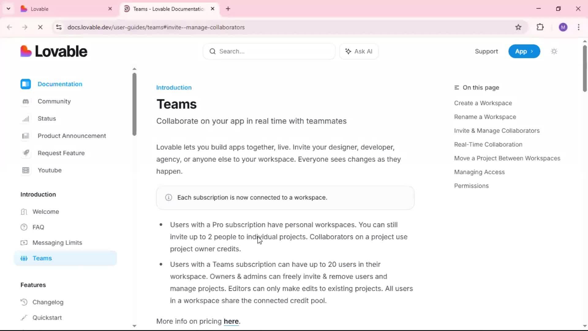 Help center screenshot