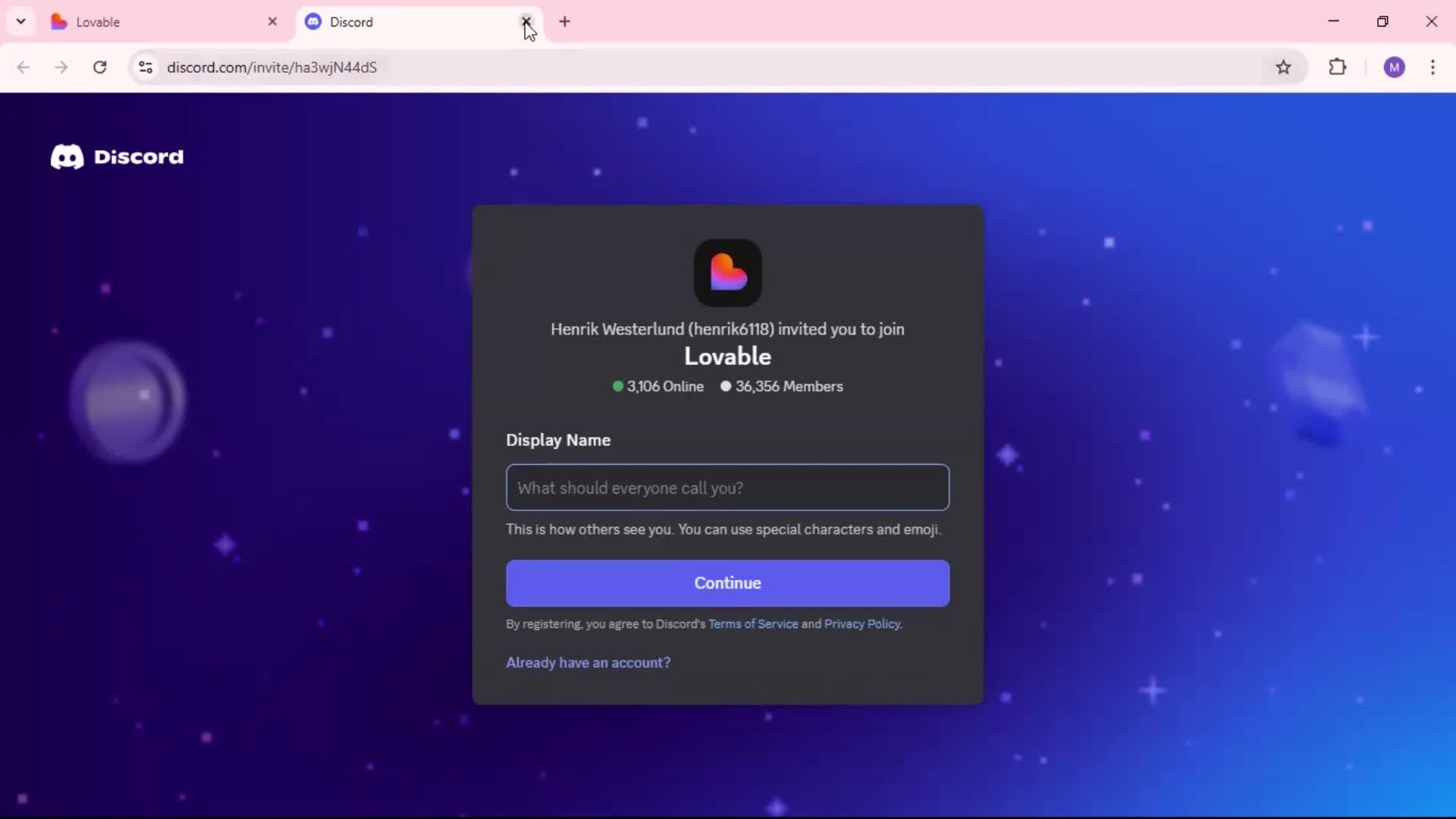 Help center screenshot