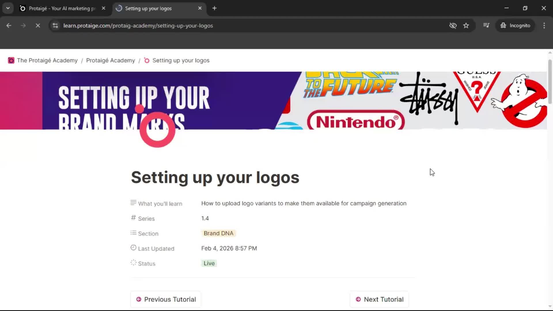Help center screenshot
