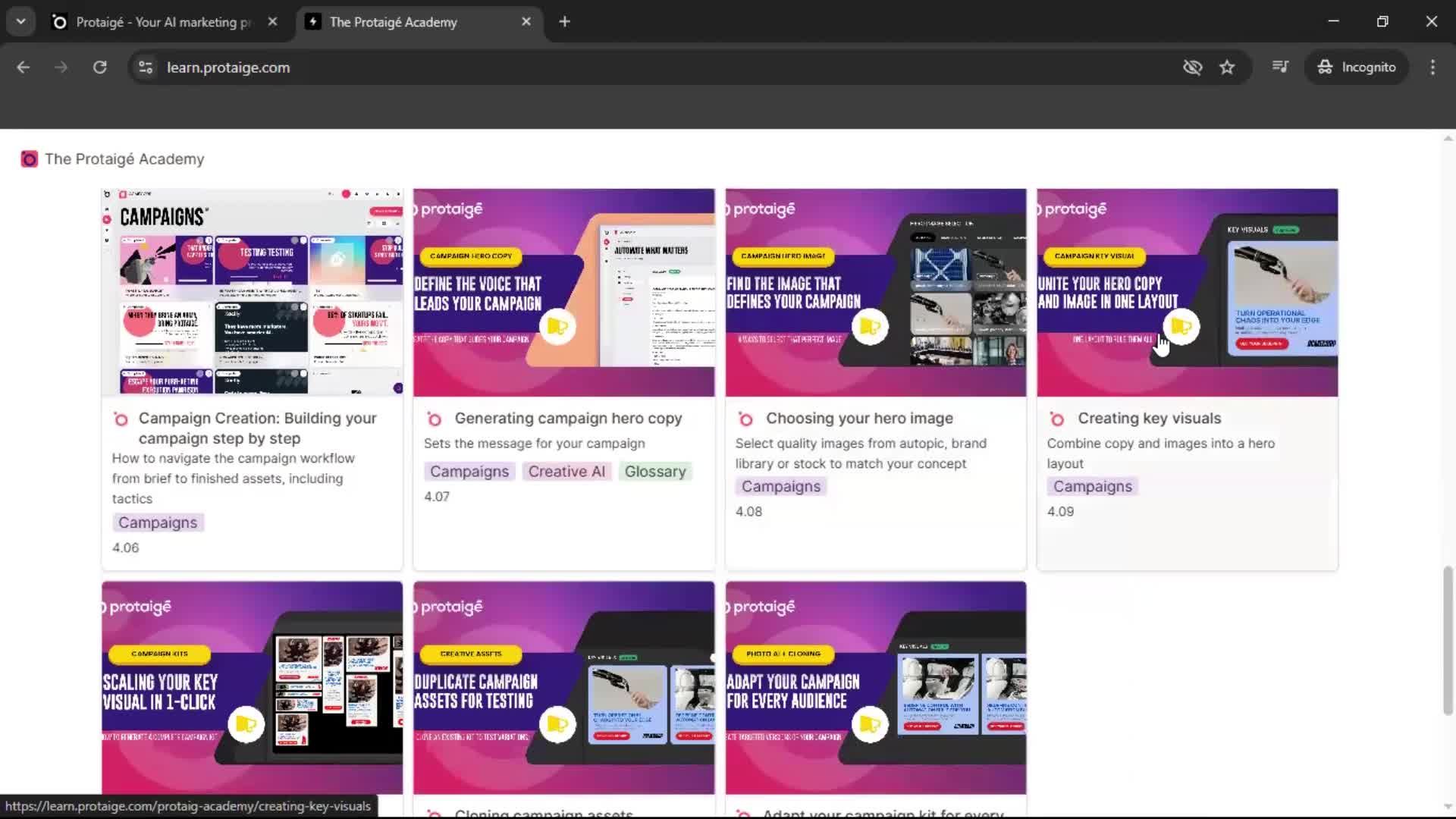 Help center screenshot