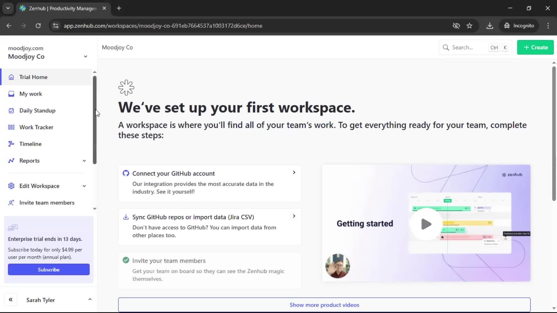Help center screenshot