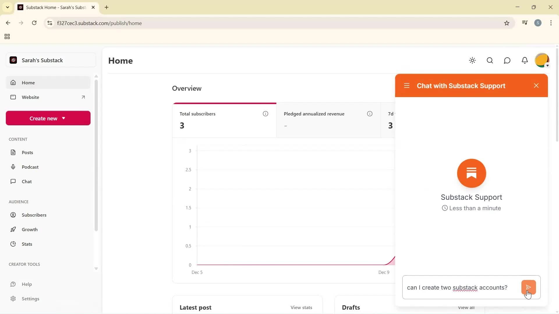 Help center screenshot
