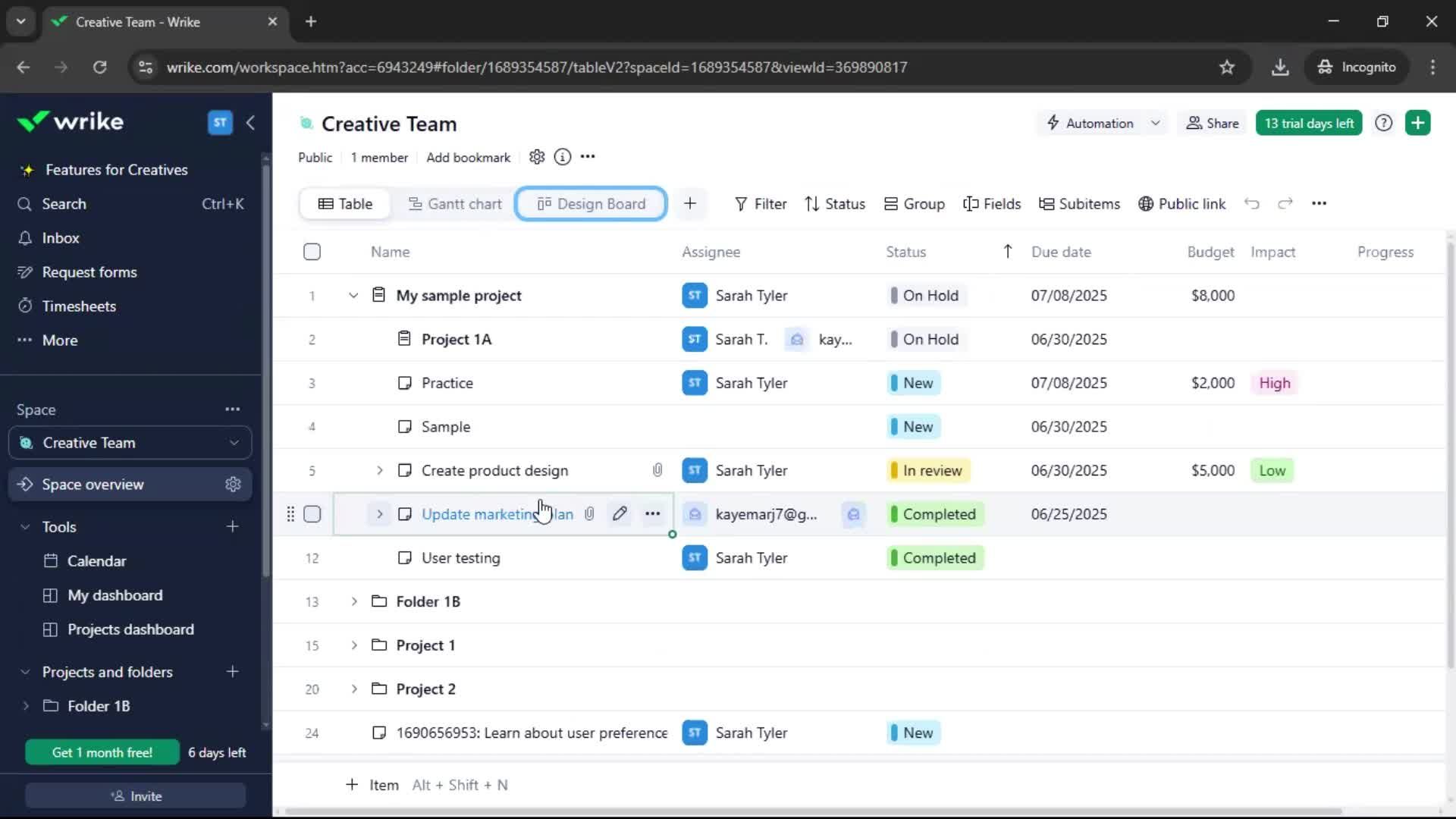 Importing data screenshot