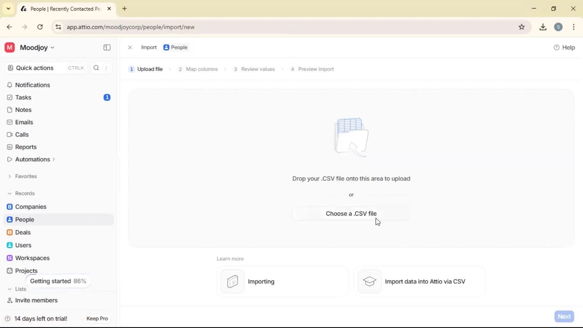 Importing data on Attio video thumbnail