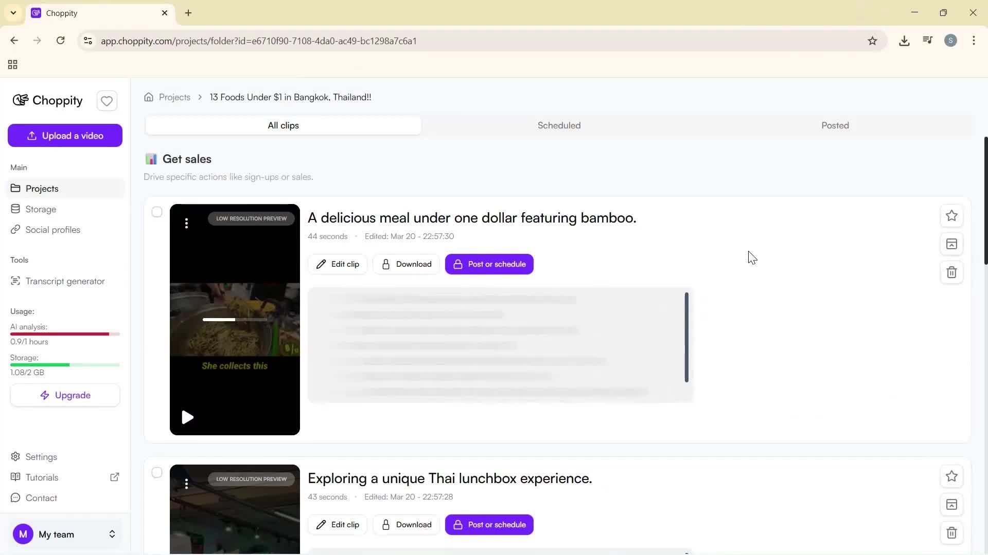Importing screenshot
