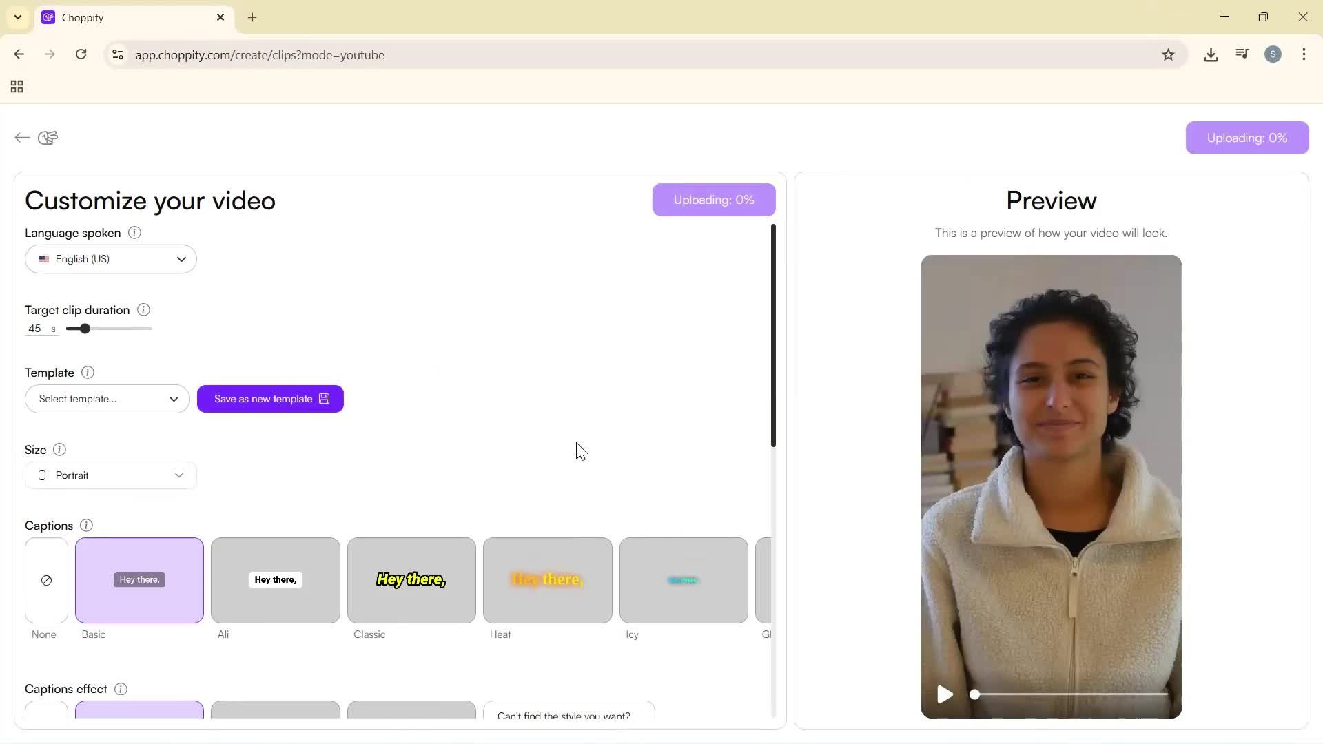 Importing screenshot