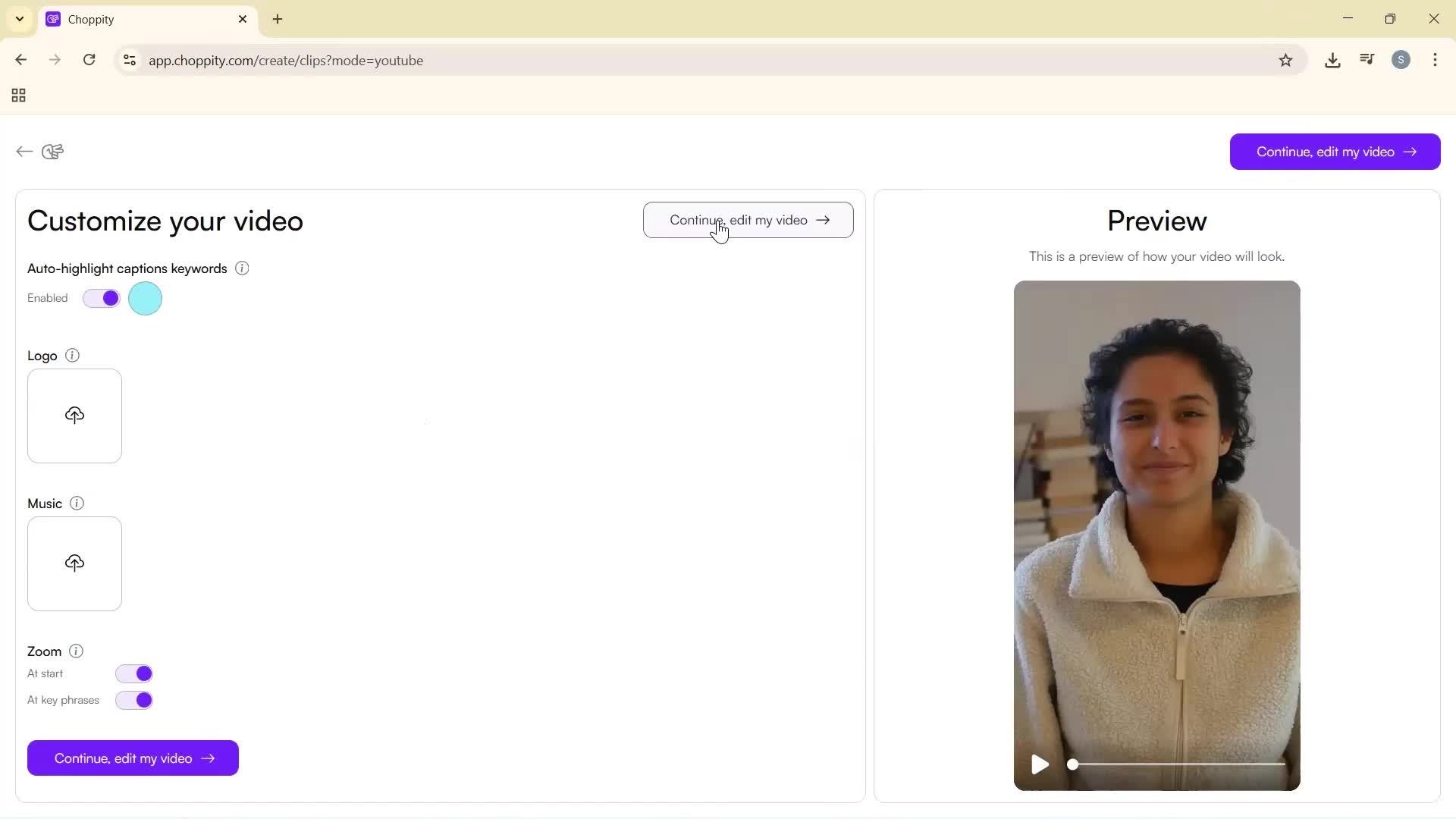Importing screenshot
